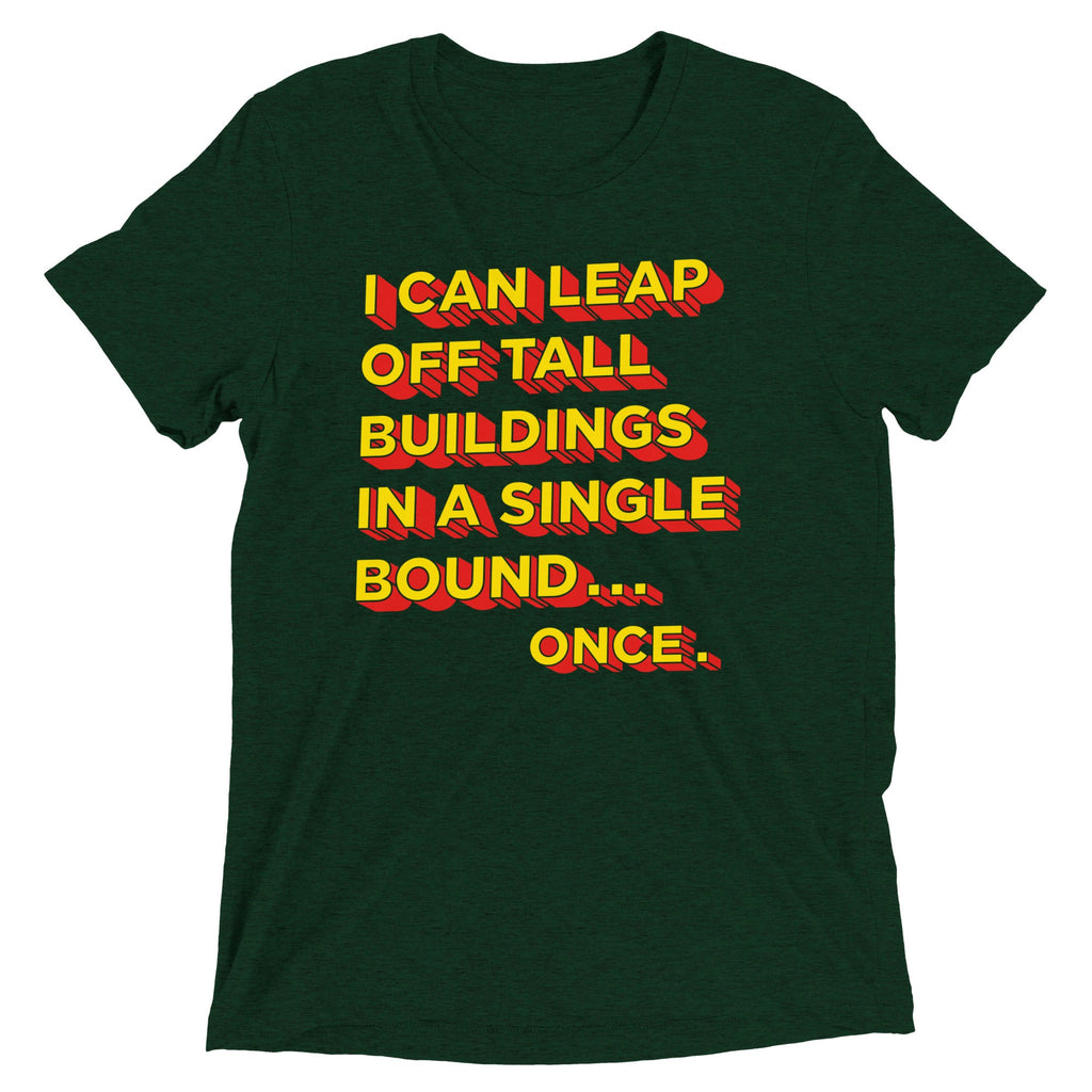 Tall Buildings In A Single Bound Men's Tri-Blend Tee
