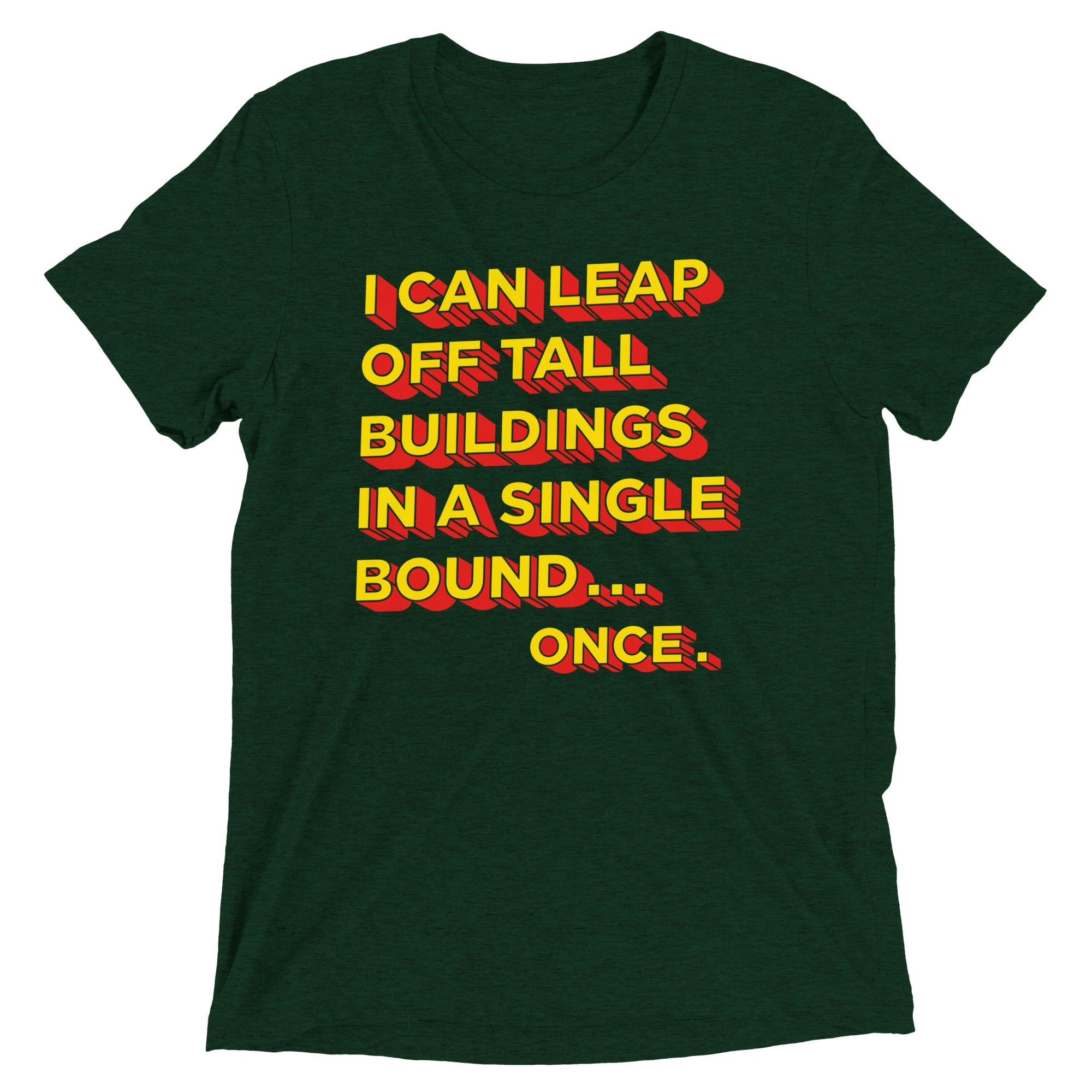 Tall Buildings In A Single Bound Men's Tri-Blend Tee