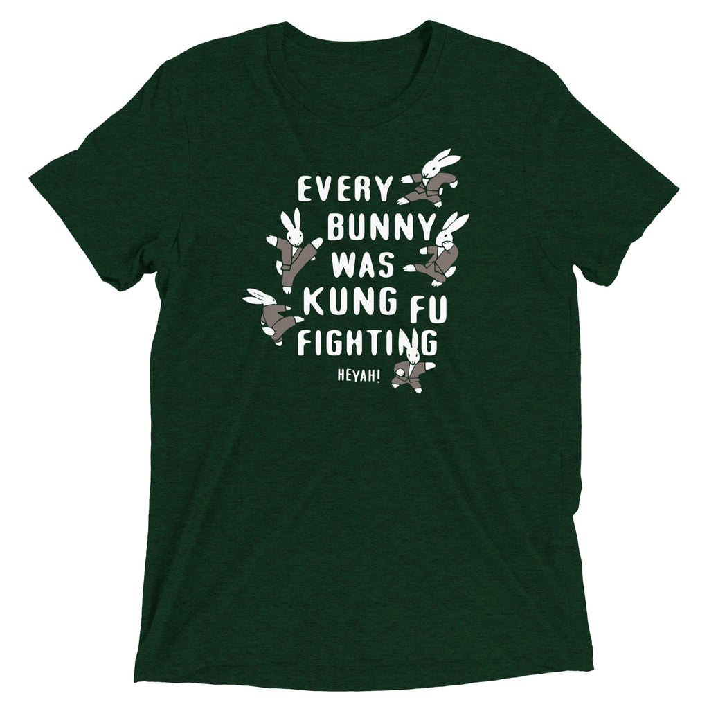 Every Bunny Was Kung Fu Fighting Men's Tri-Blend Tee