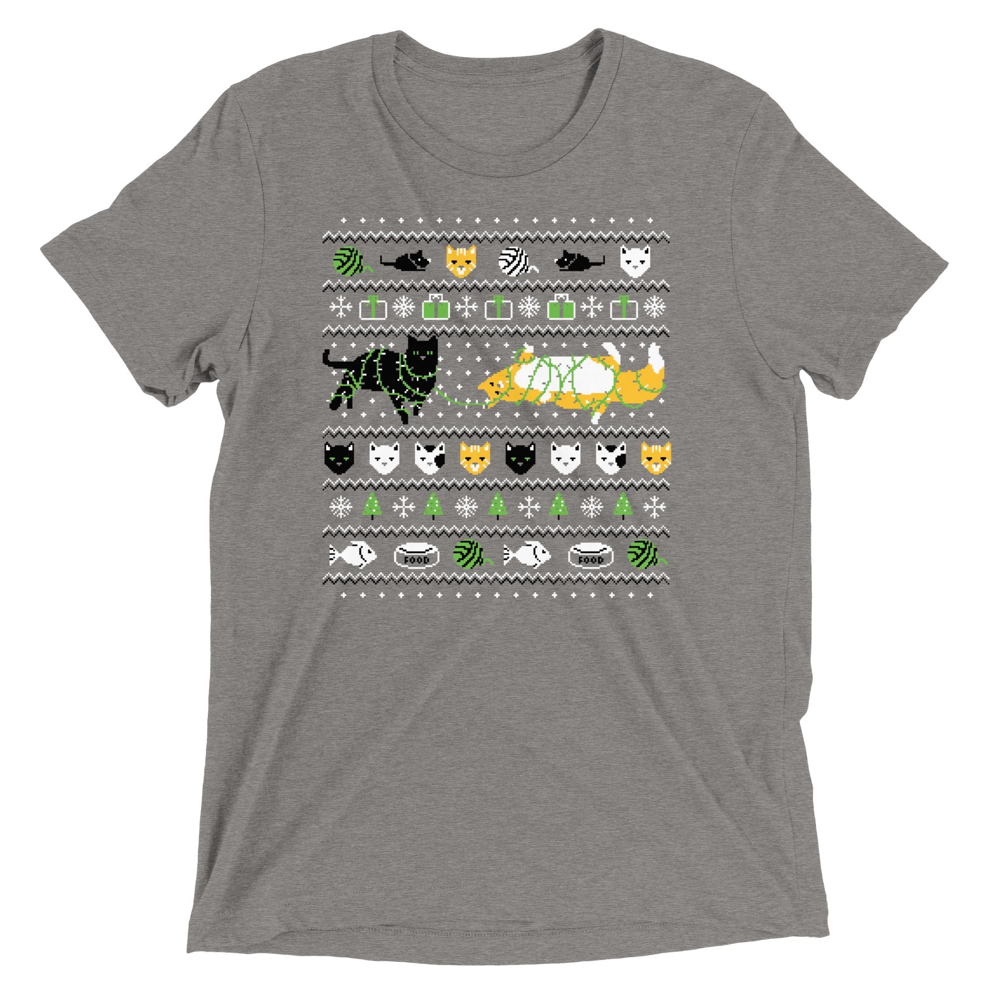 Ugly Cat Sweater Men's Tri-Blend Tee