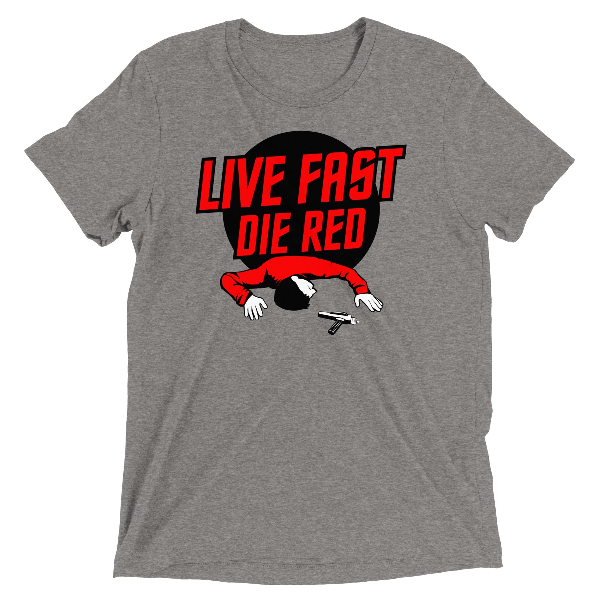 Live Fast Die Red Men's Tri-Blend Tee