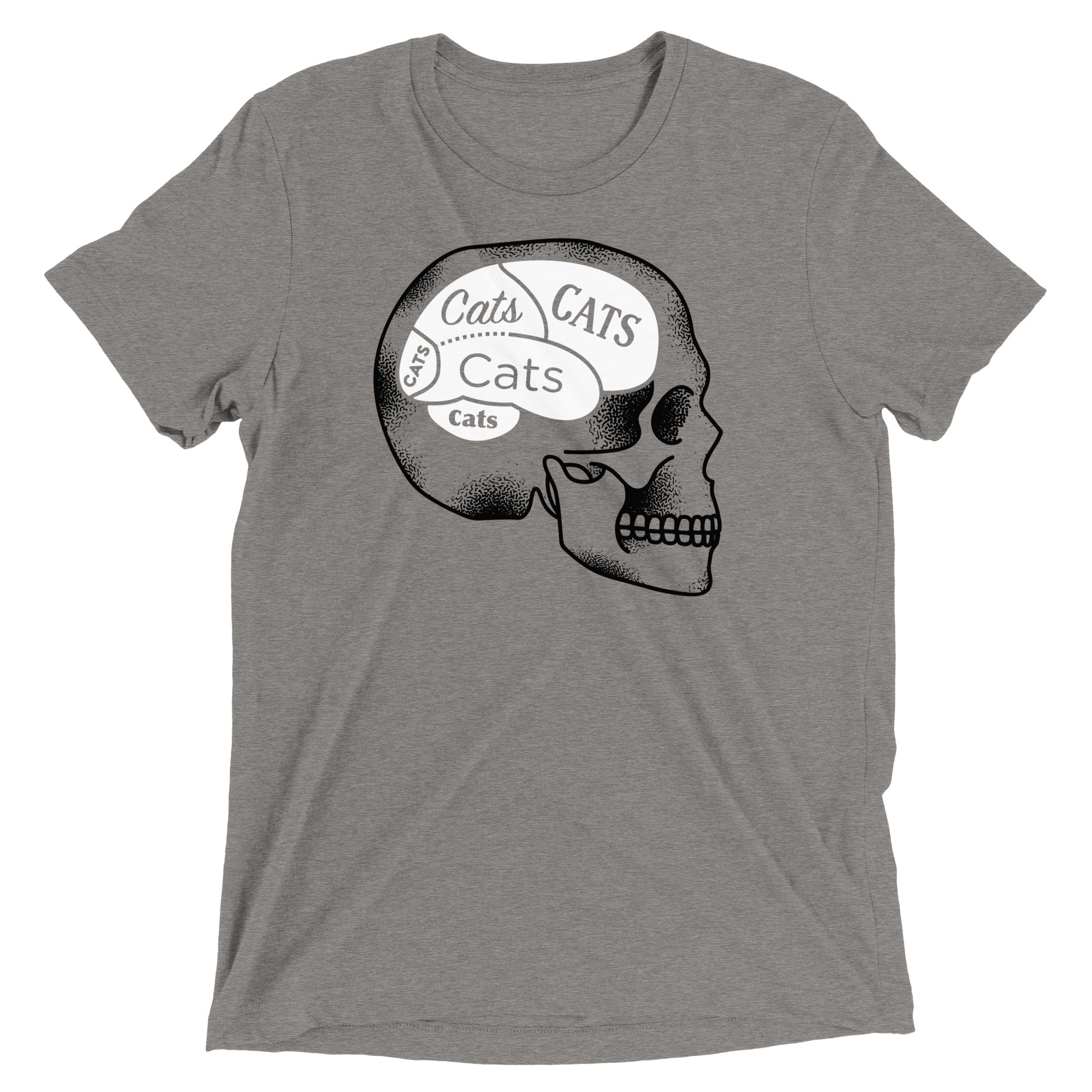 Cats On The Brain Men's Tri-Blend Tee