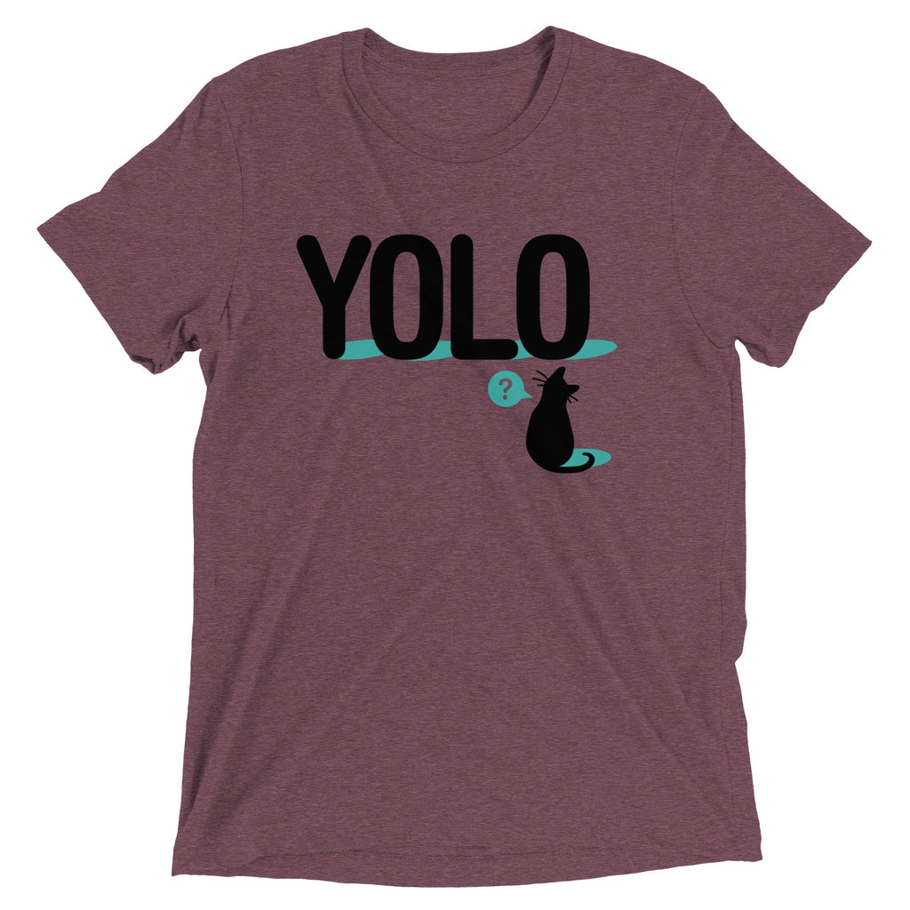 YOLO Cat Men's Tri-Blend Tee