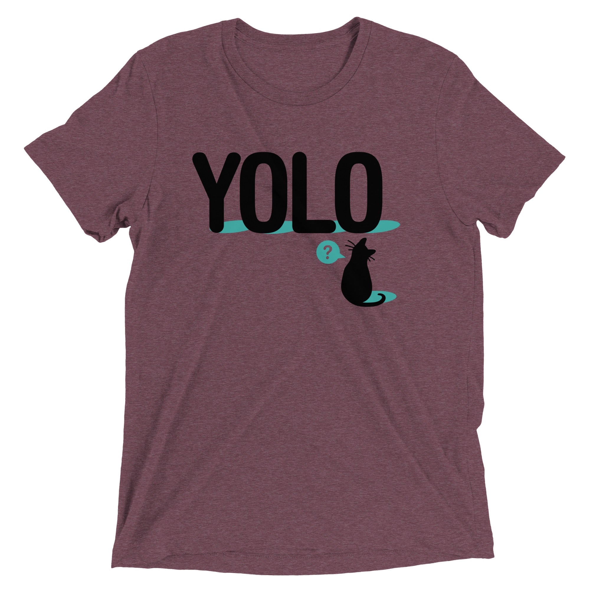 YOLO Cat Men's Tri-Blend Tee