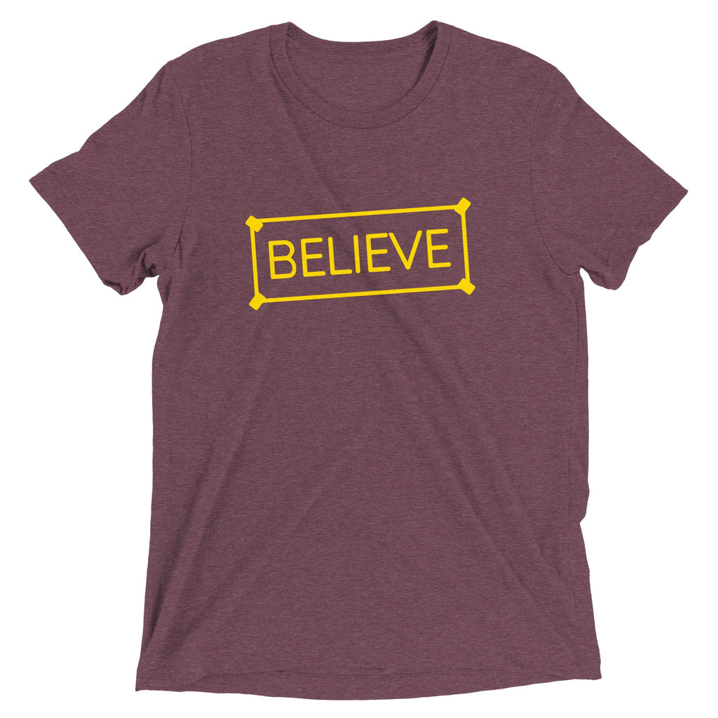 Believe Sign Men's Tri-Blend Tee