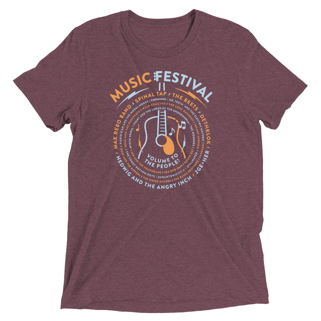 Music Festival Men's Tri-Blend Tee