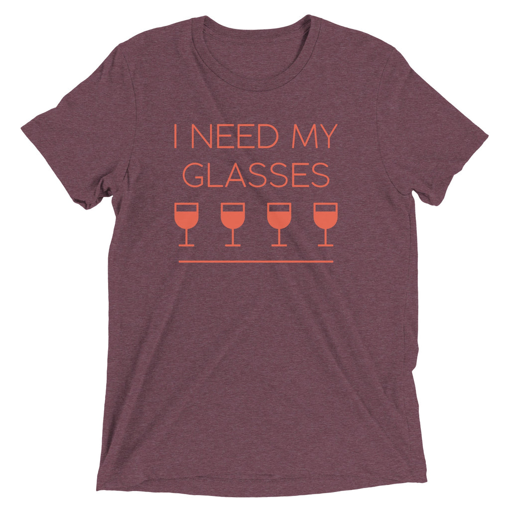 I Need My Glasses Men's Tri-Blend Tee