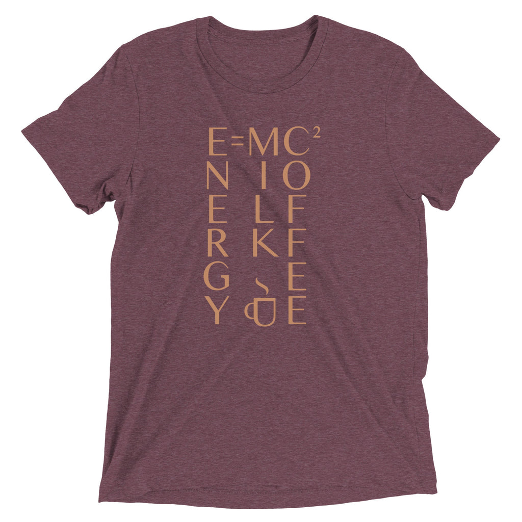 Energy Equals Milk Times Coffee Squared Men's Tri-Blend Tee