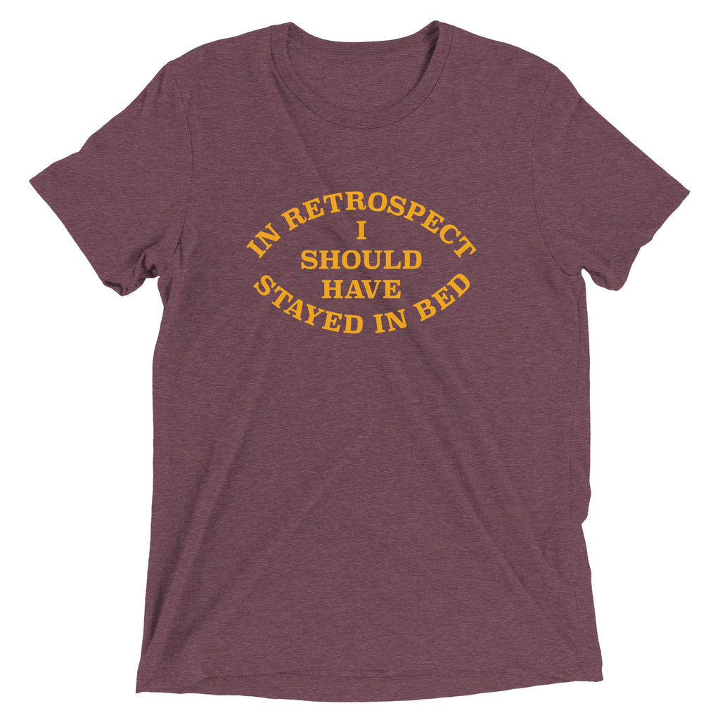 I Should Have Stayed In Bed Men's Tri-Blend Tee