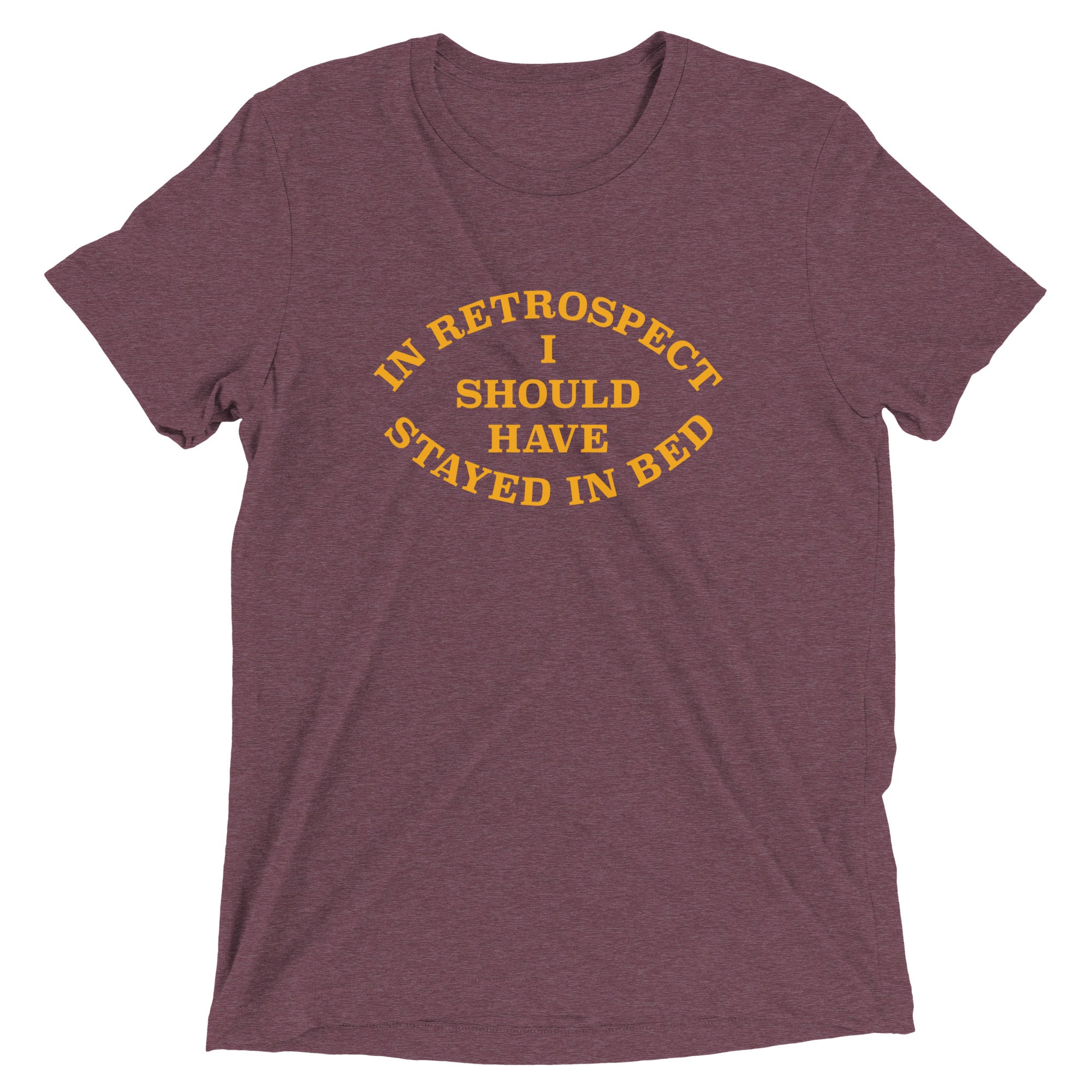 I Should Have Stayed In Bed Men's Tri-Blend Tee