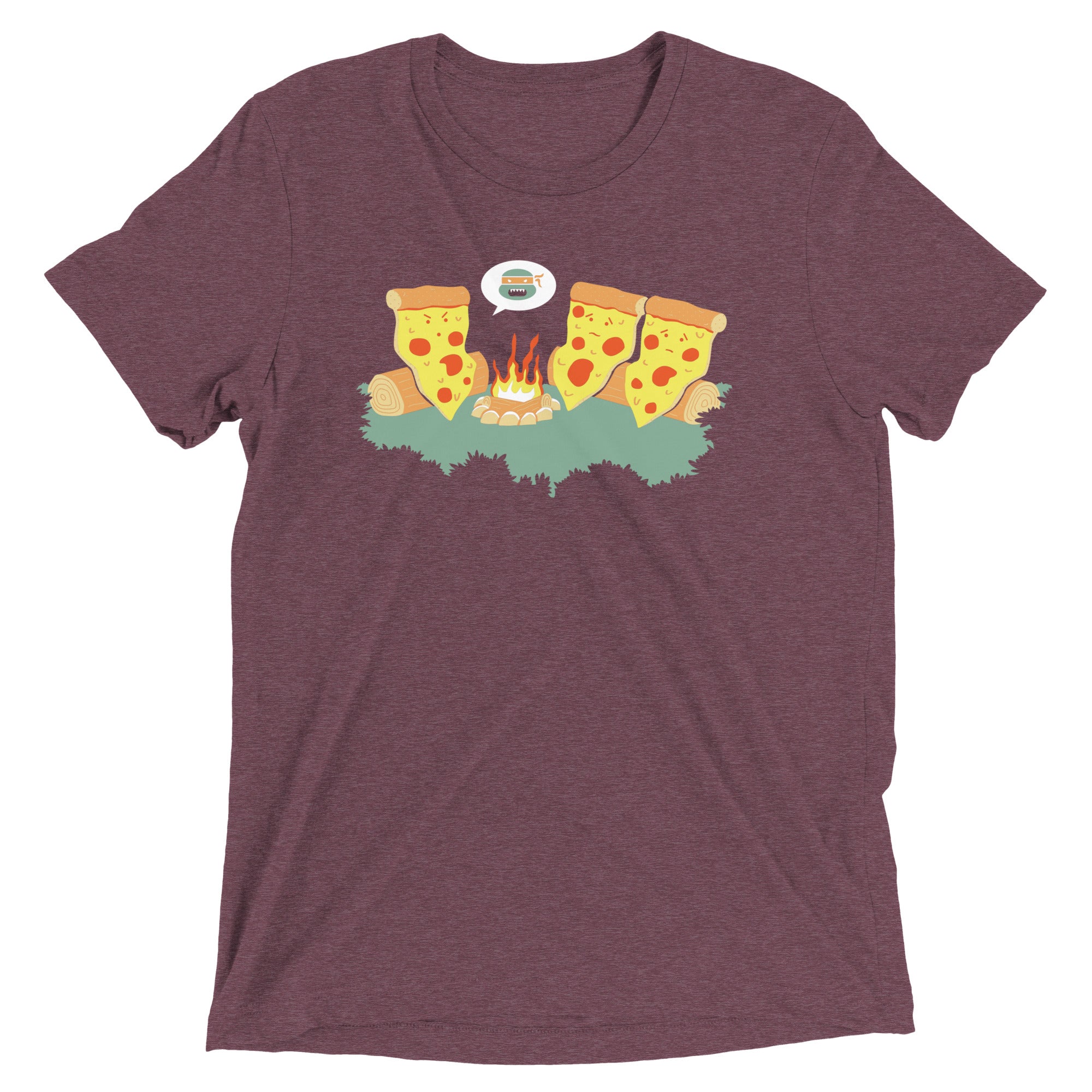 Pizza Campfire Story Men's Tri-Blend Tee