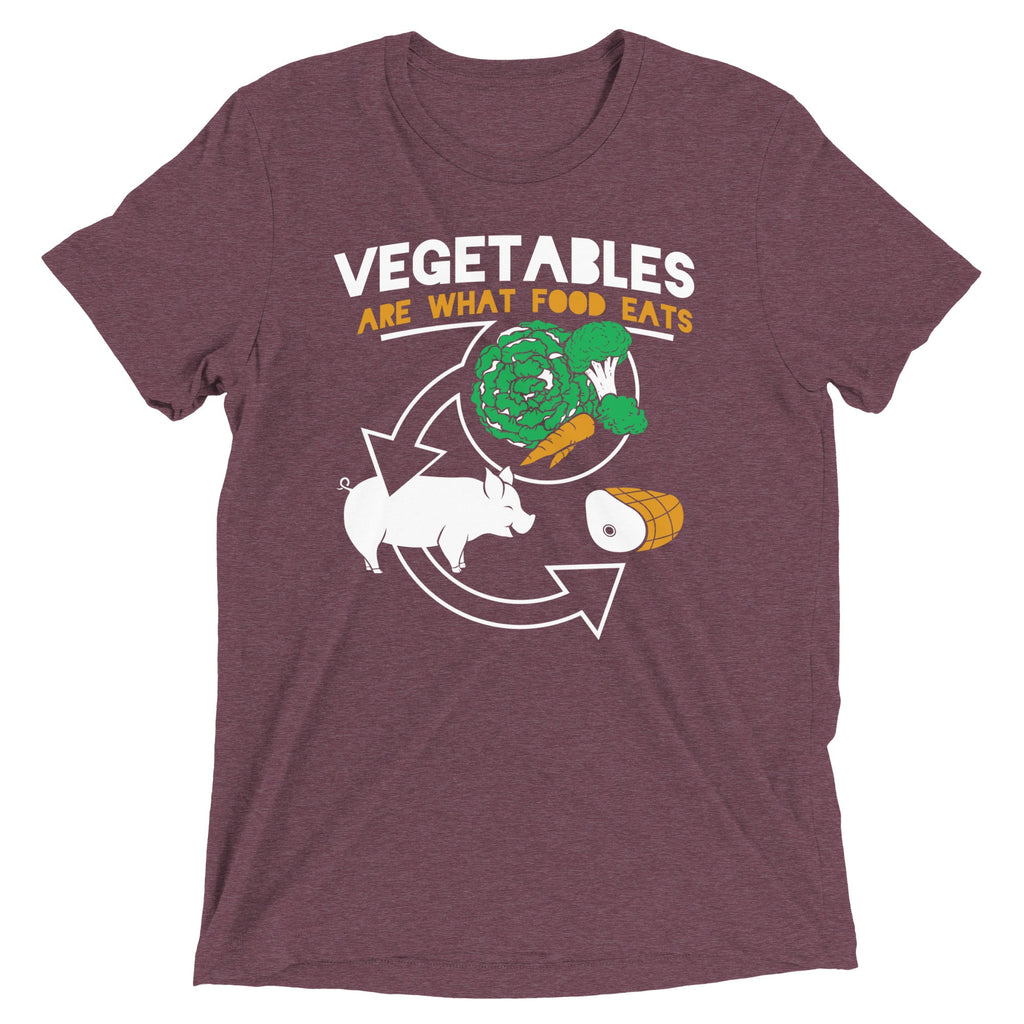Vegetables Are What Food Eats Men's Tri-Blend Tee