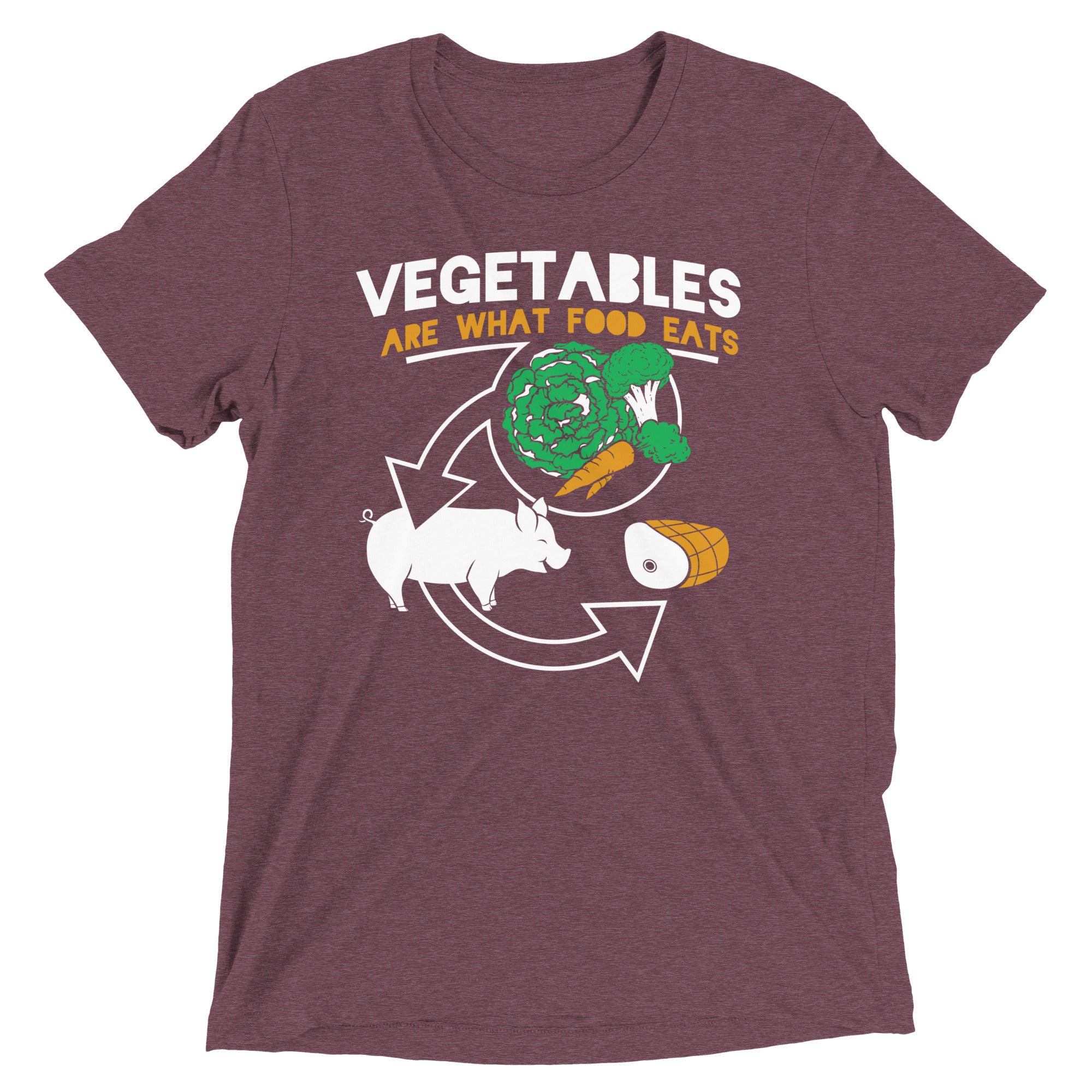 Vegetables Are What Food Eats Men's Tri-Blend Tee