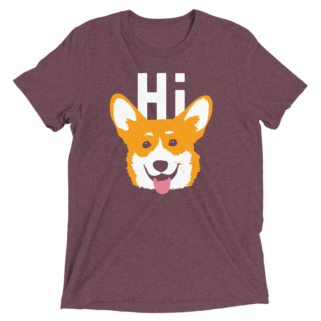 Hi Corgi Men's Tri-Blend Tee