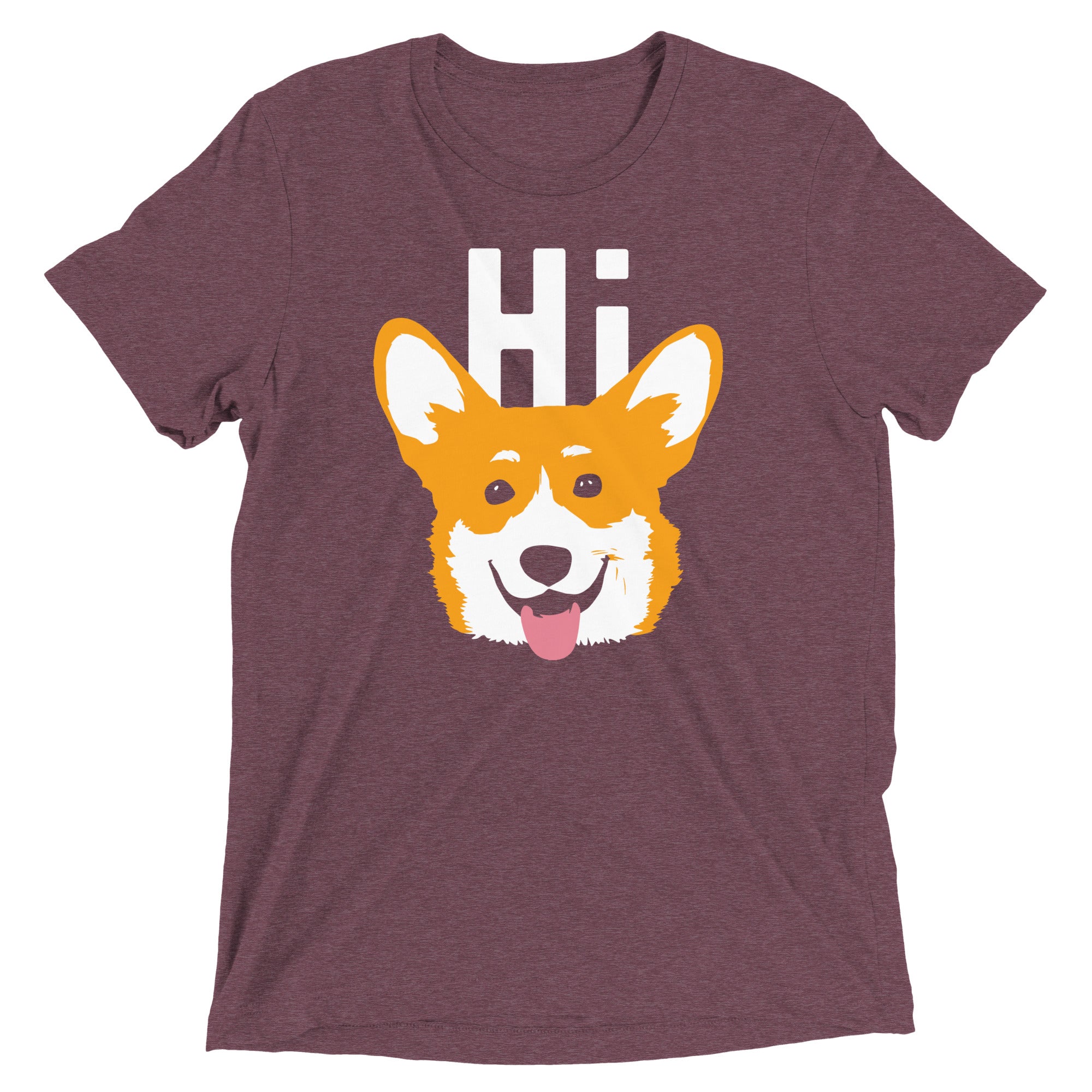 Hi Corgi Men's Tri-Blend Tee