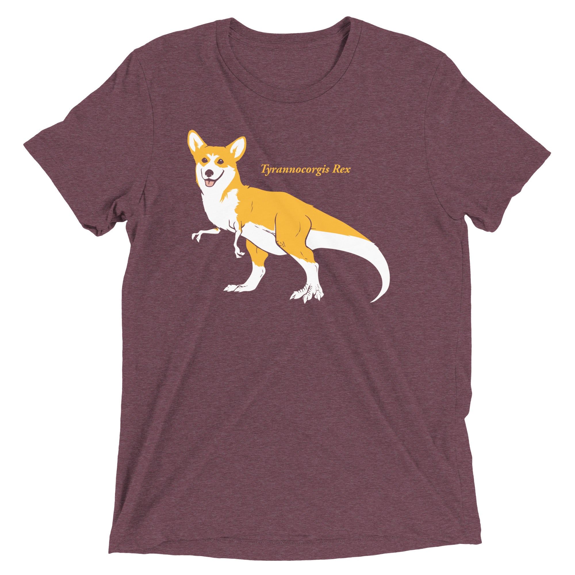 Tyrannocorgis Rex Men's Tri-Blend Tee