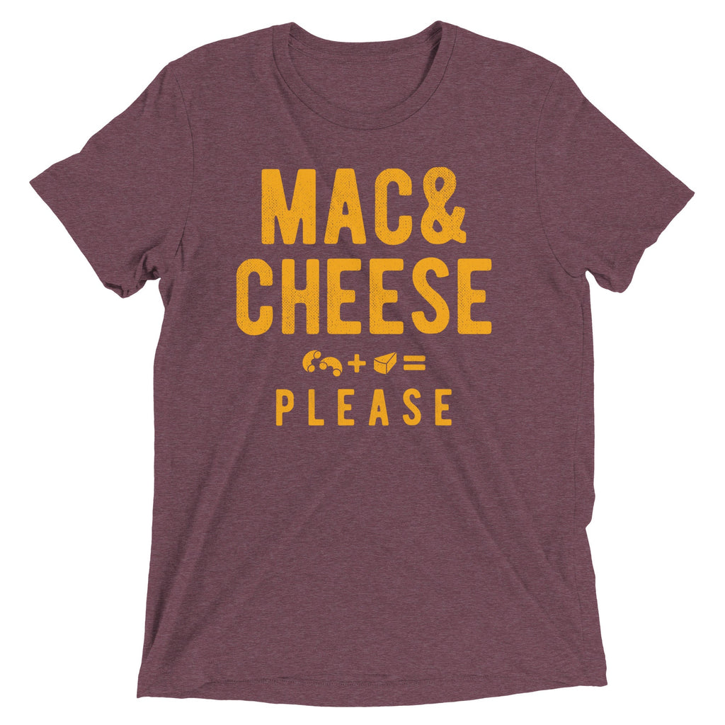 Mac And Cheese Please Men's Tri-Blend Tee