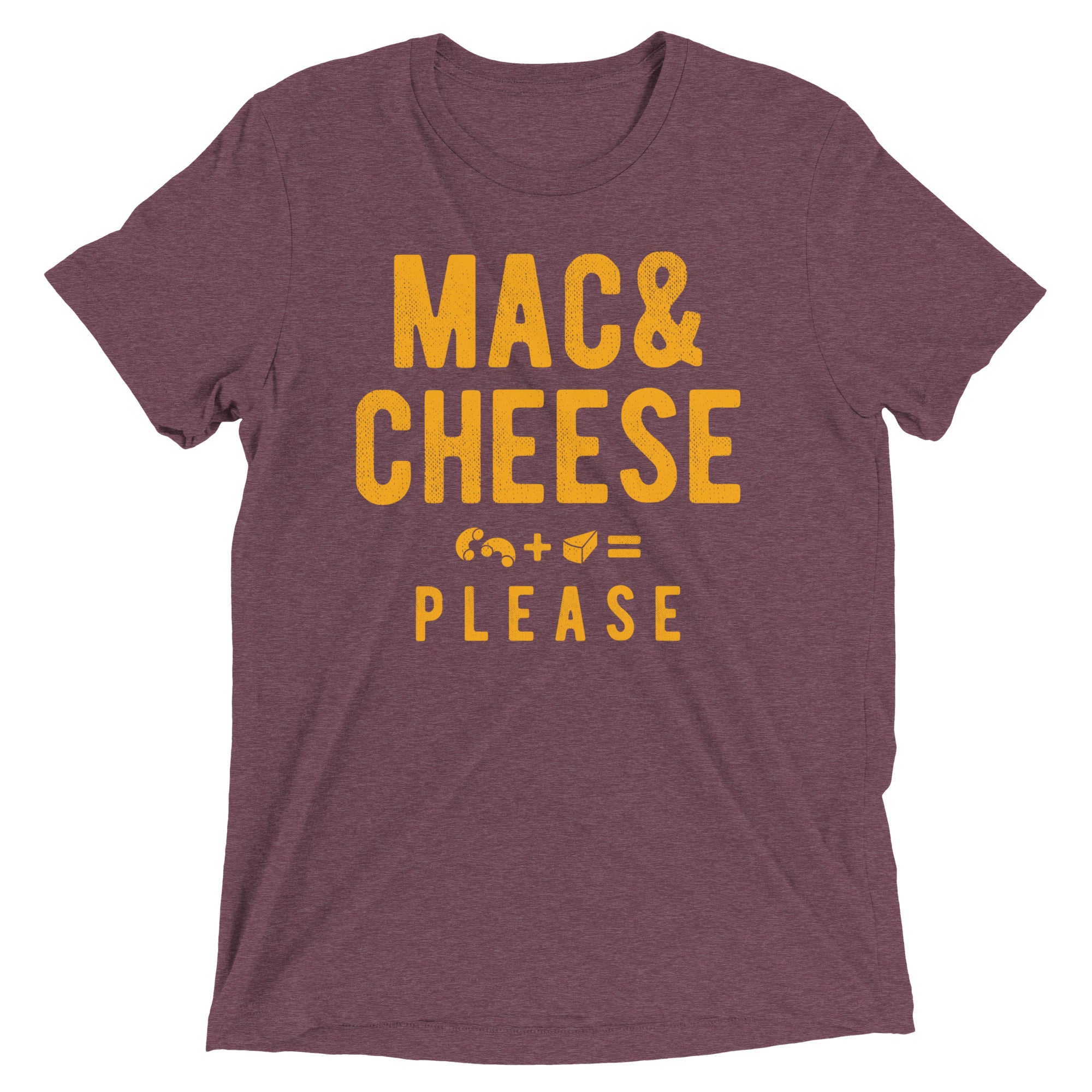 Mac And Cheese Please Men's Tri-Blend Tee