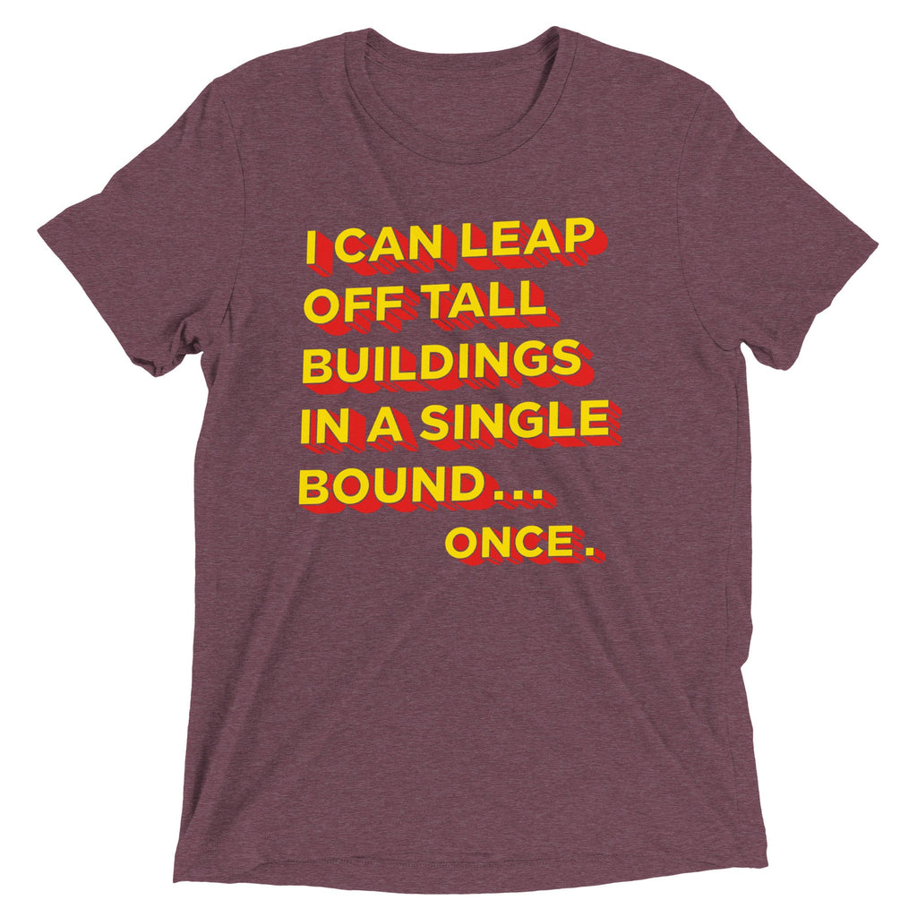 Tall Buildings In A Single Bound Men's Tri-Blend Tee