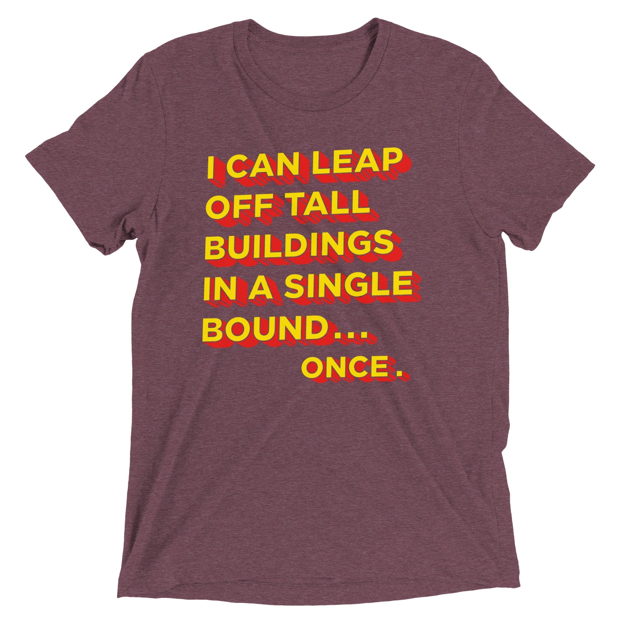 Tall Buildings In A Single Bound Men's Tri-Blend Tee