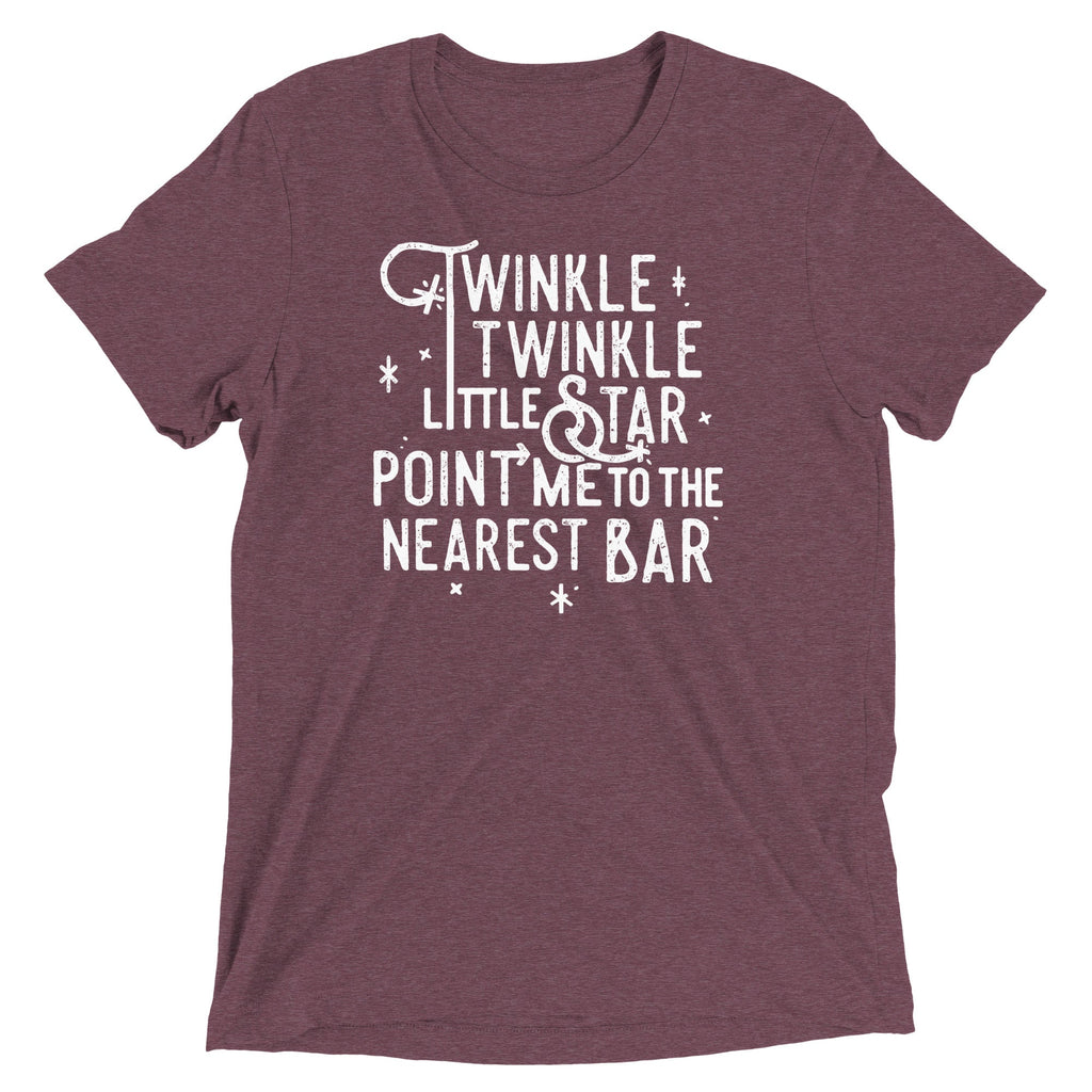 Point Me To The Nearest Bar Men's Tri-Blend Tee