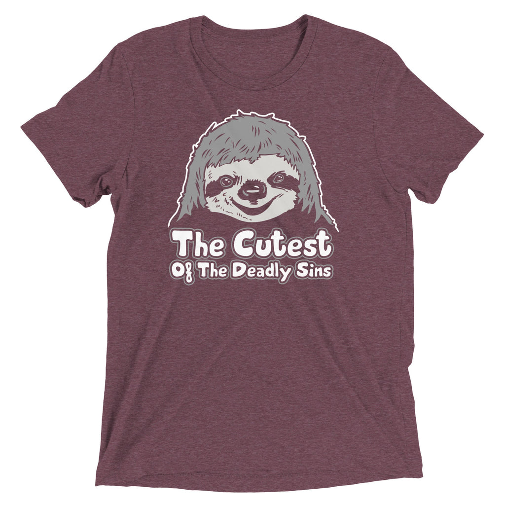 Sloth, The Cutest Of The Deadly Sins Men's Tri-Blend Tee