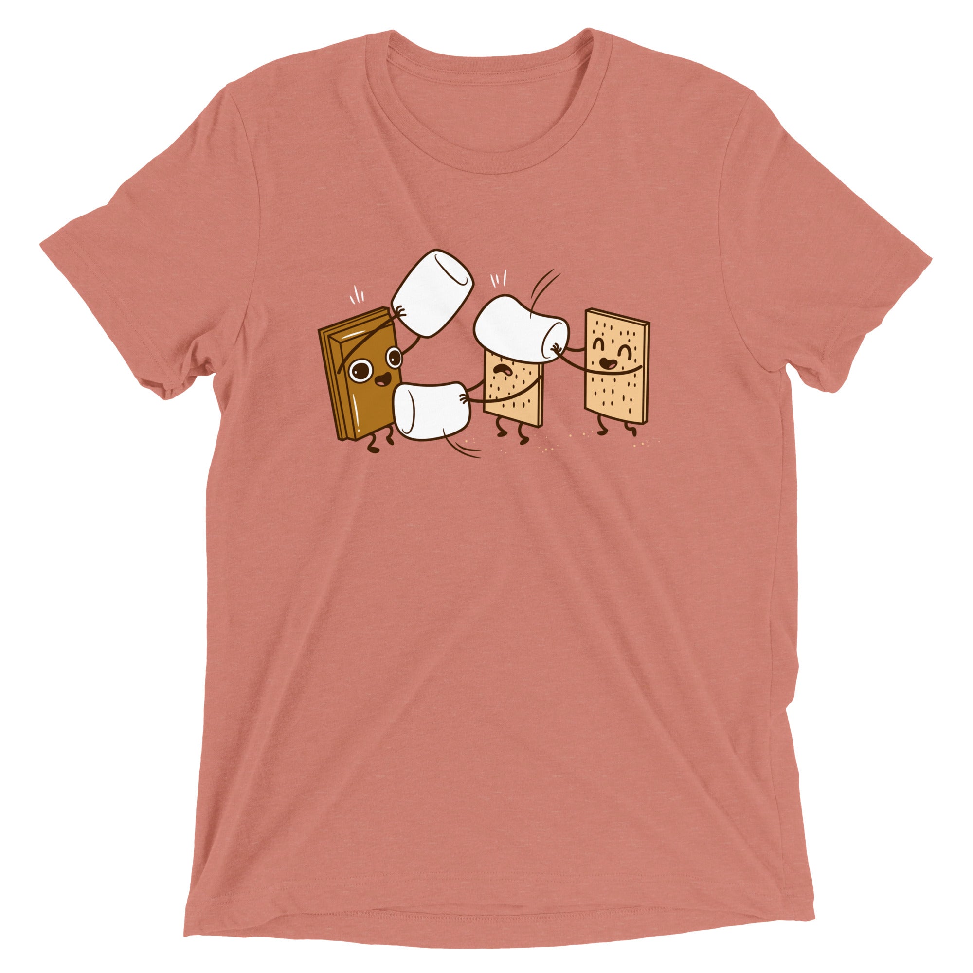How S'mores Are Made Men's Tri-Blend Tee