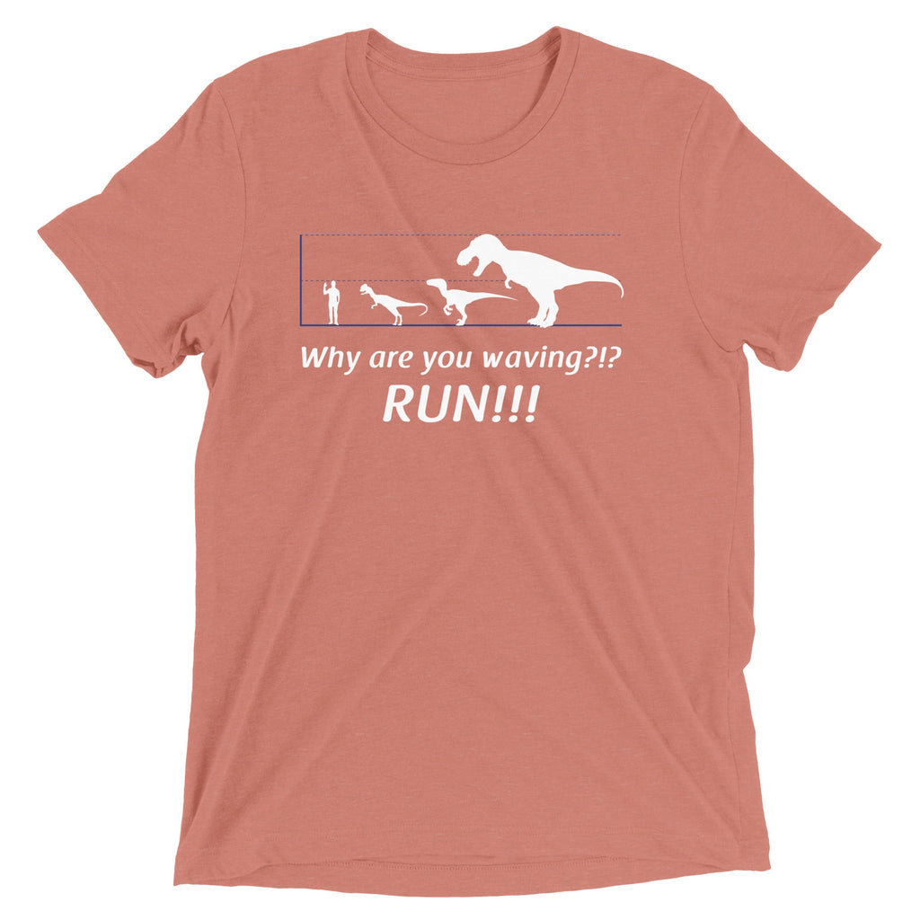 Why Are You Waving? Run! Men's Tri-Blend Tee