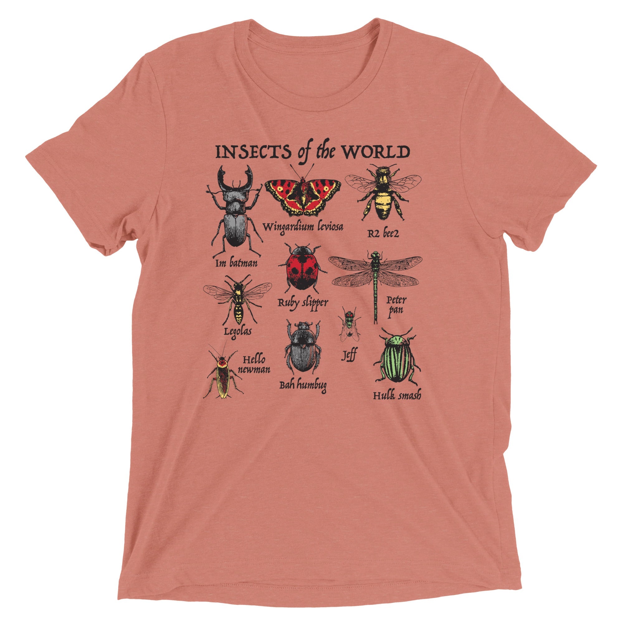 Insects Of The World Men's Tri-Blend Tee
