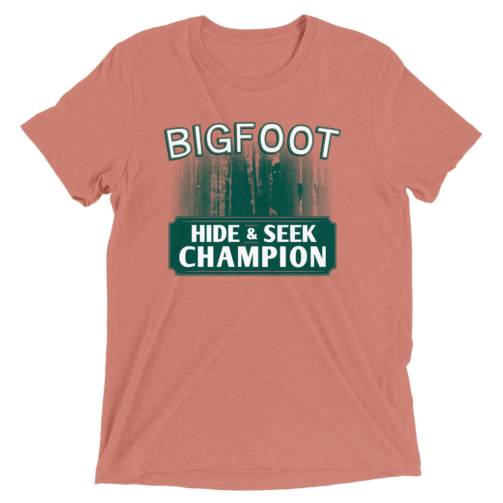 Bigfoot Hide And Seek Champion Men's Tri-Blend Tee