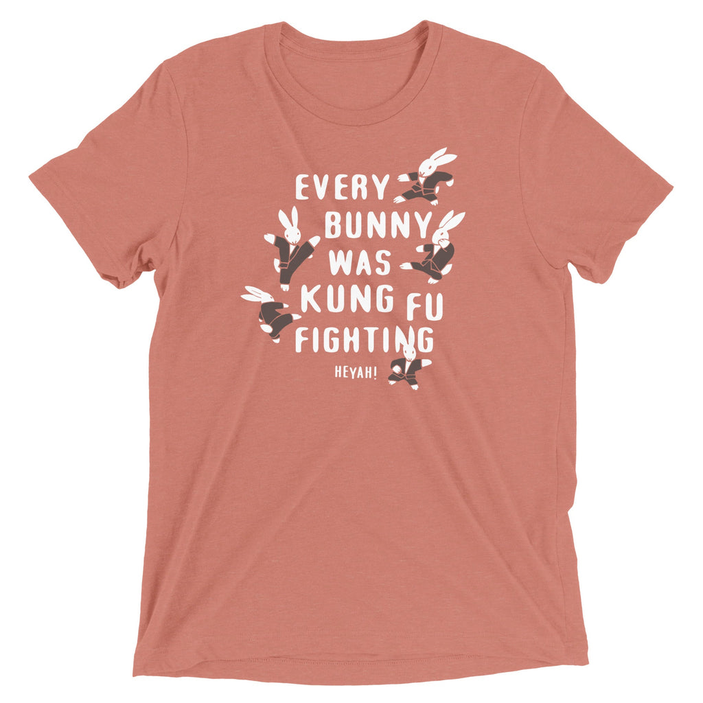 Every Bunny Was Kung Fu Fighting Men's Tri-Blend Tee