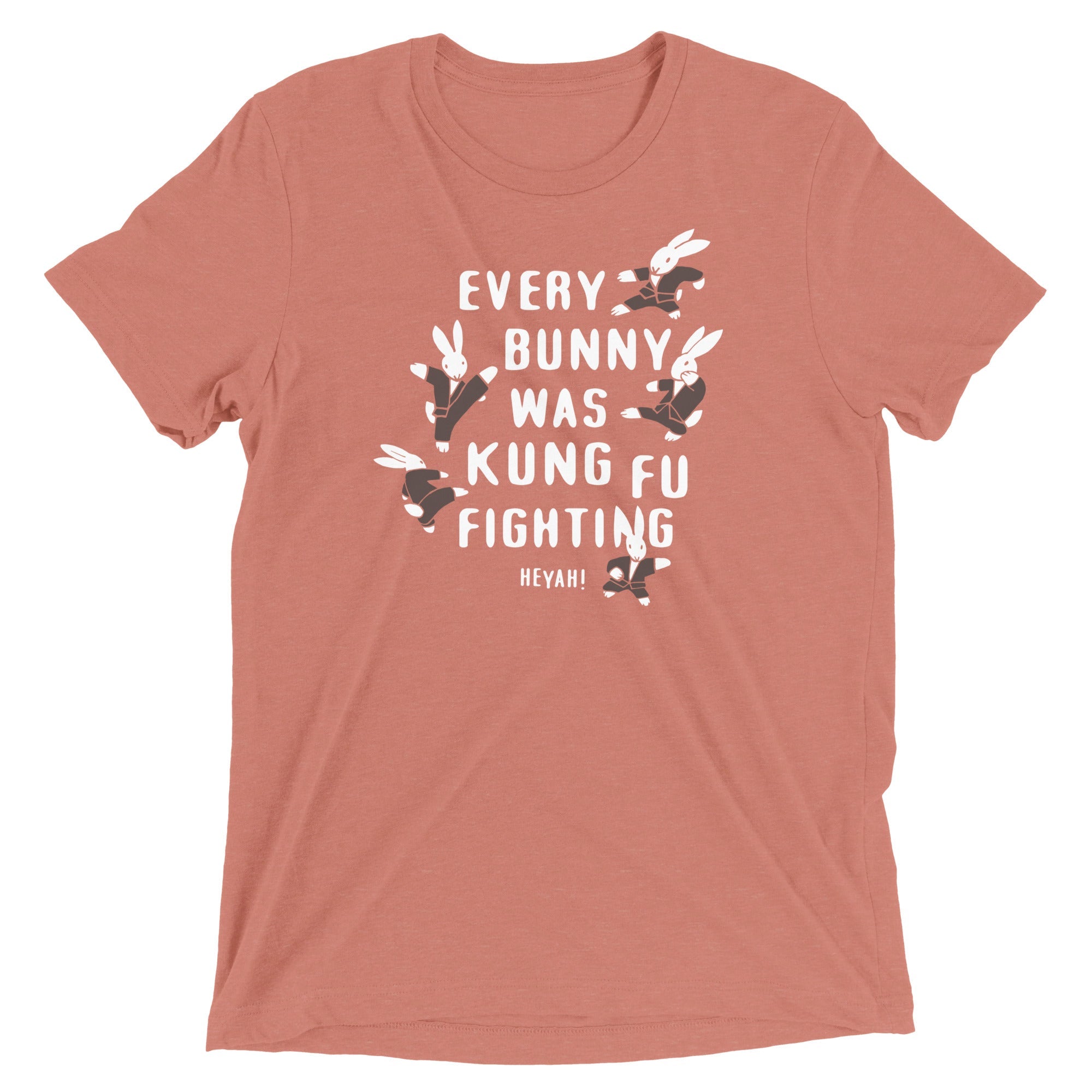 Every Bunny Was Kung Fu Fighting Men's Tri-Blend Tee