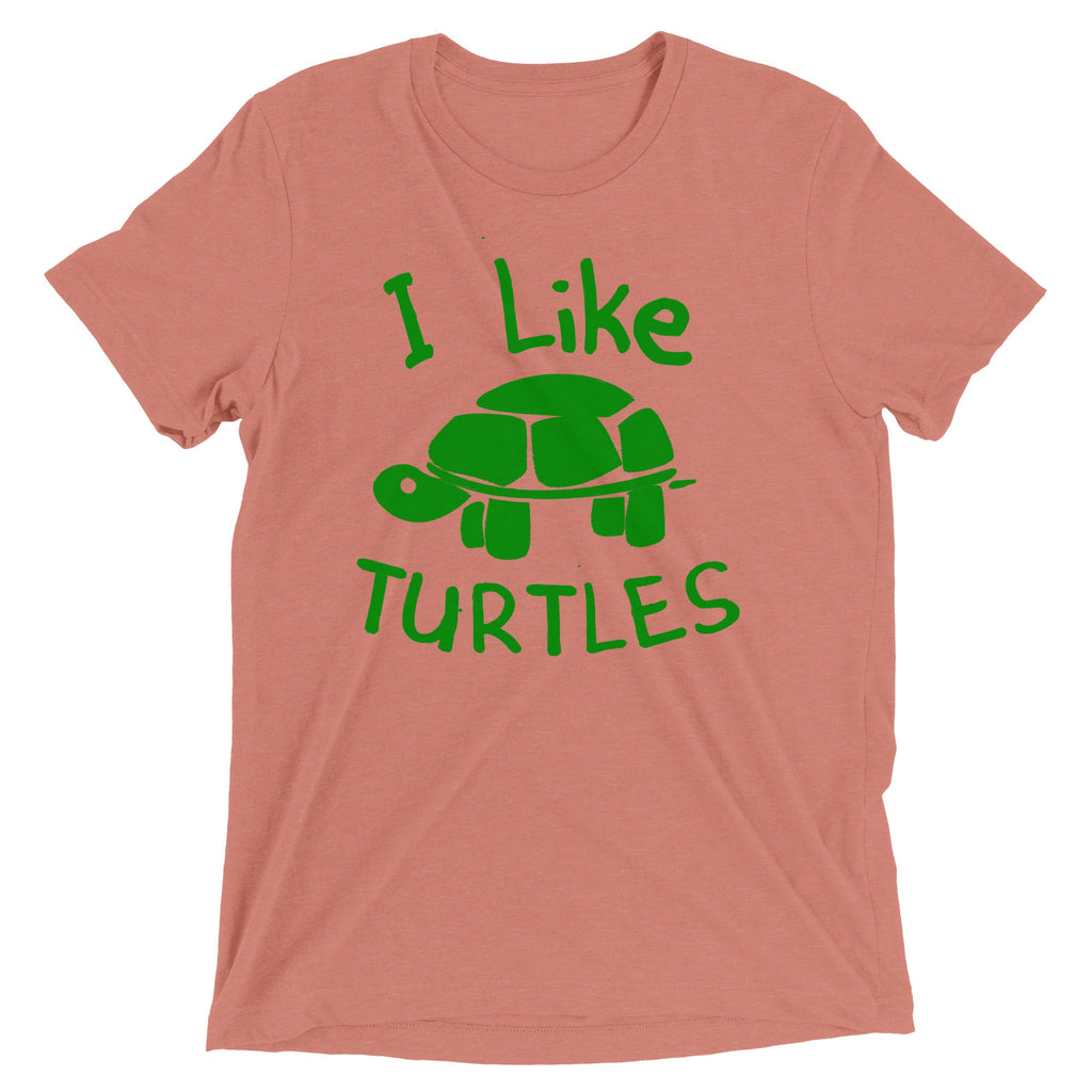 I Like Turtles Men's Tri-Blend Tee