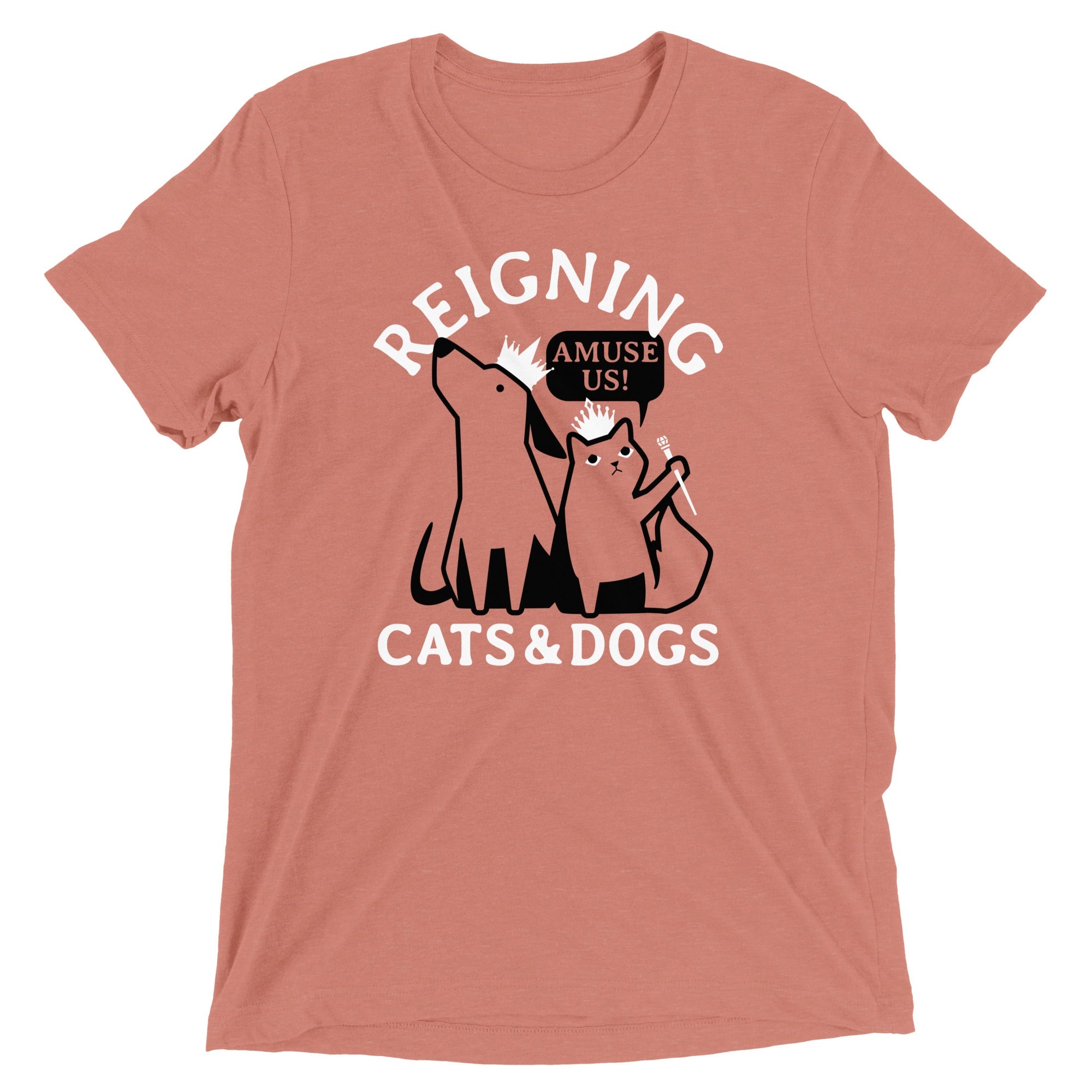 Reigning Cats And Dogs Men's Tri-Blend Tee