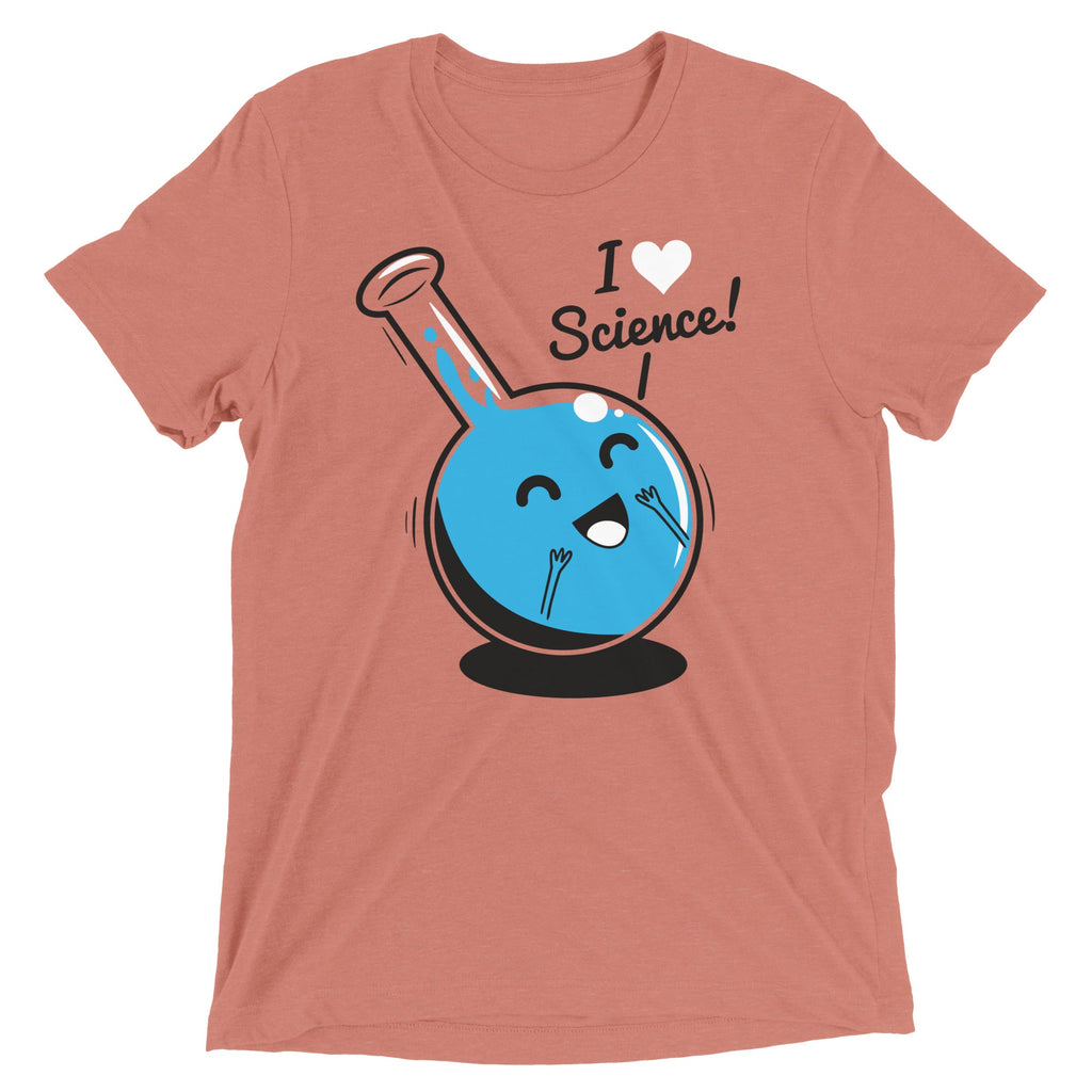 I Heart Science Men's Tri-Blend Tee