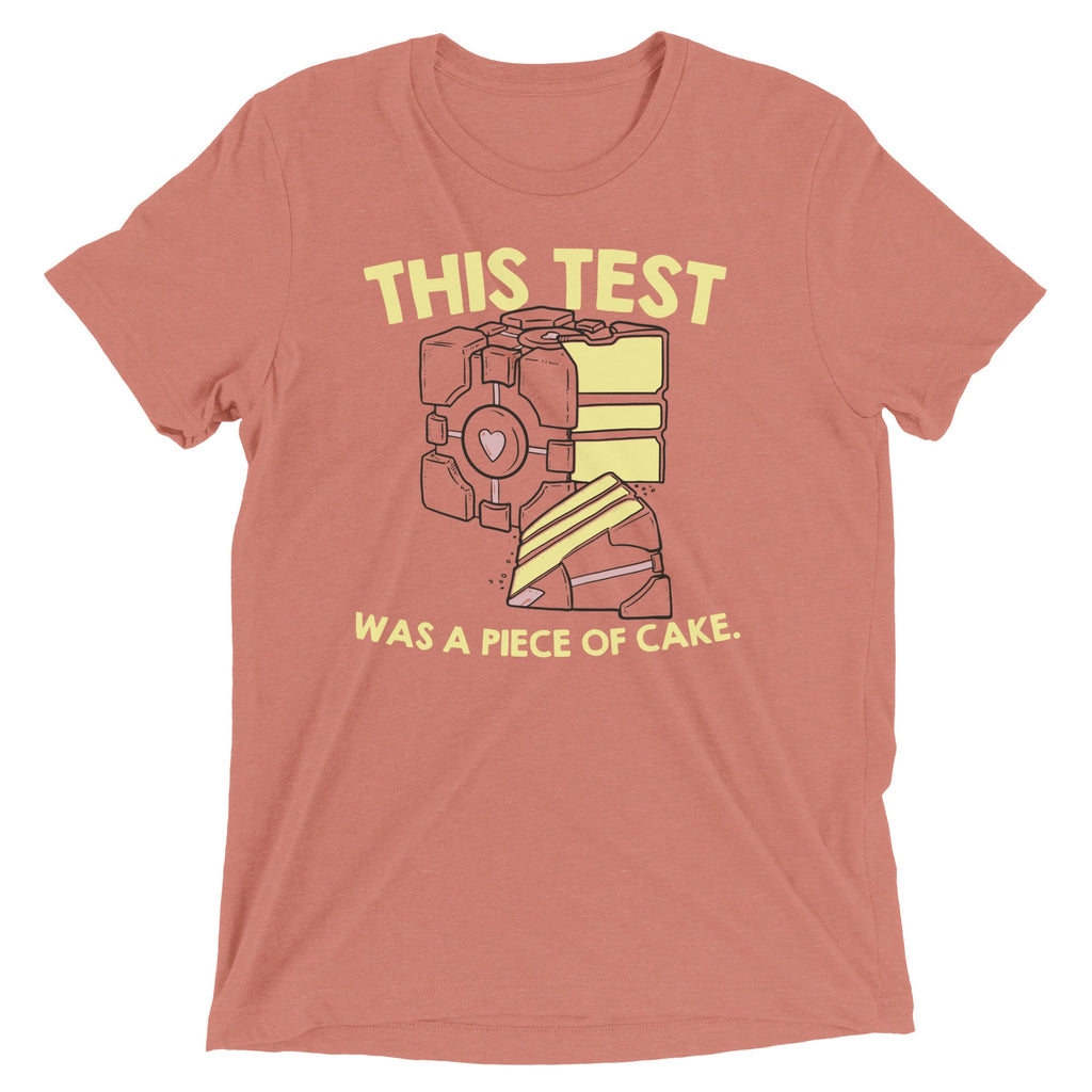 This Test Was A Piece Of Cake Men's Tri-Blend Tee