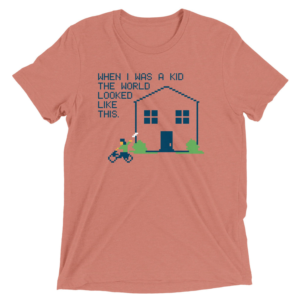 When I Was A Kid The World Men's Tri-Blend Tee