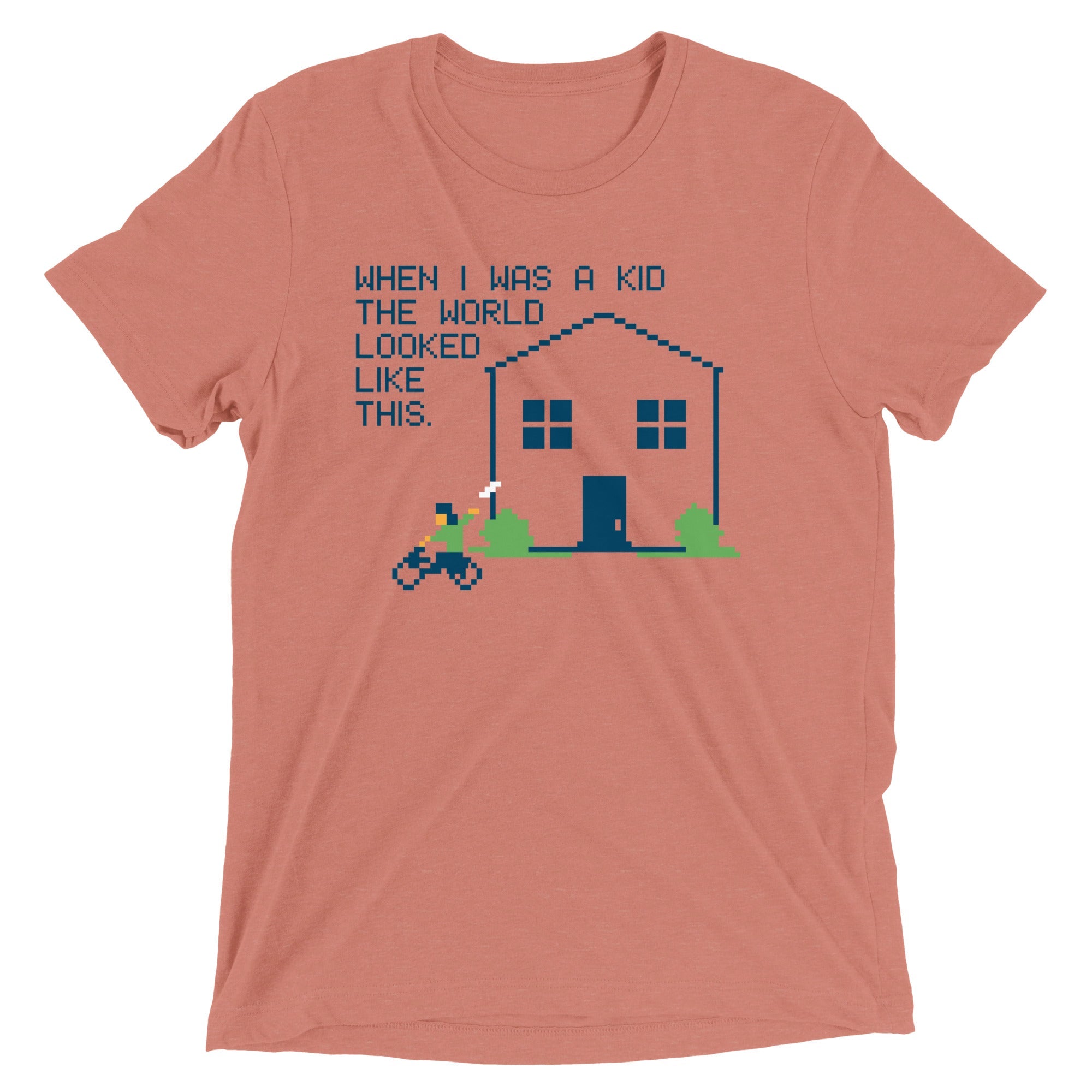 When I Was A Kid The World Men's Tri-Blend Tee
