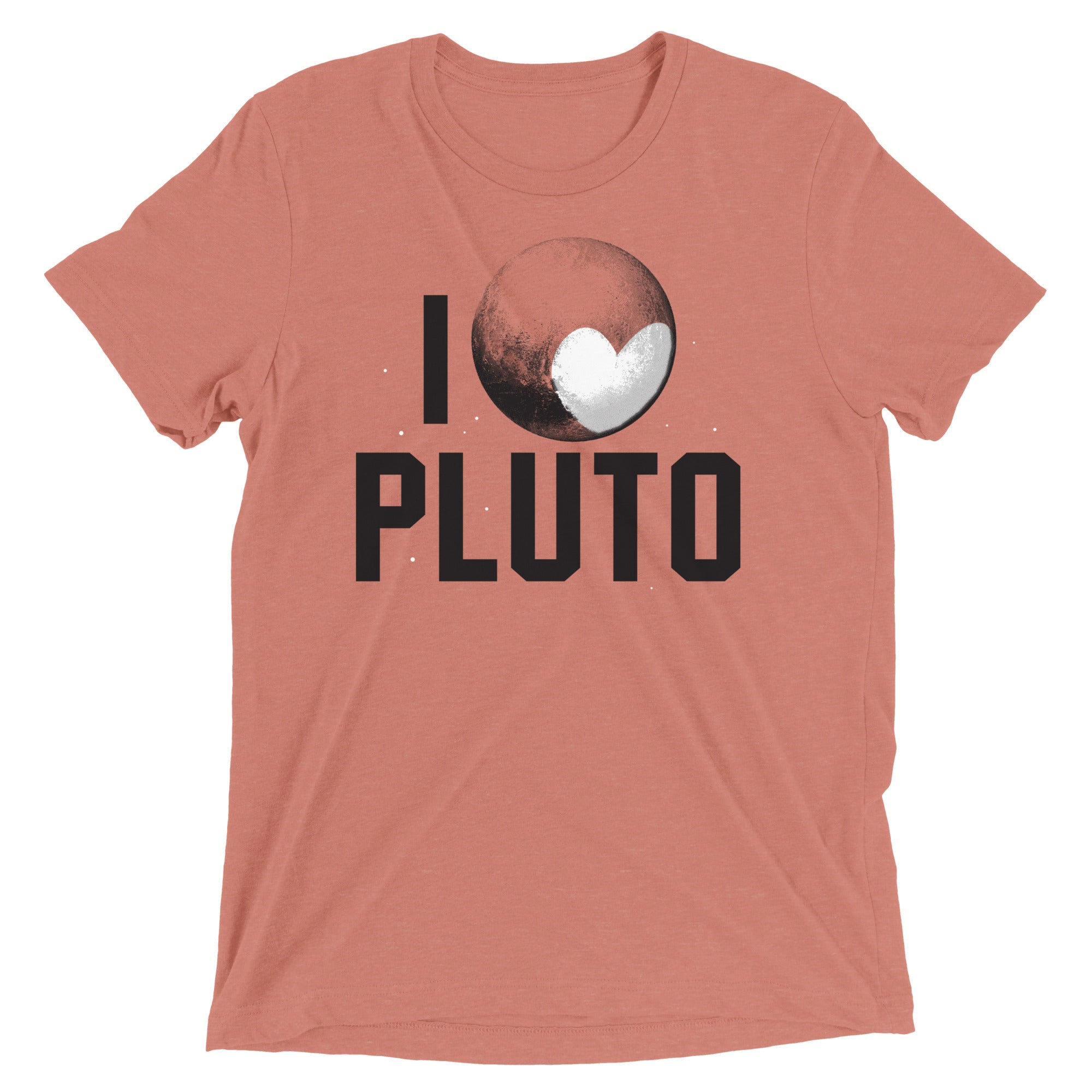 I Heart Pluto Men's Tri-Blend Tee