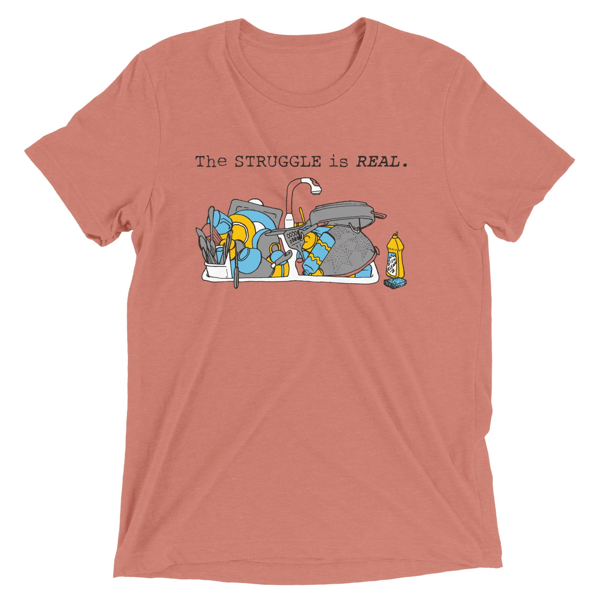 The Struggle Is Real Men's Tri-Blend Tee