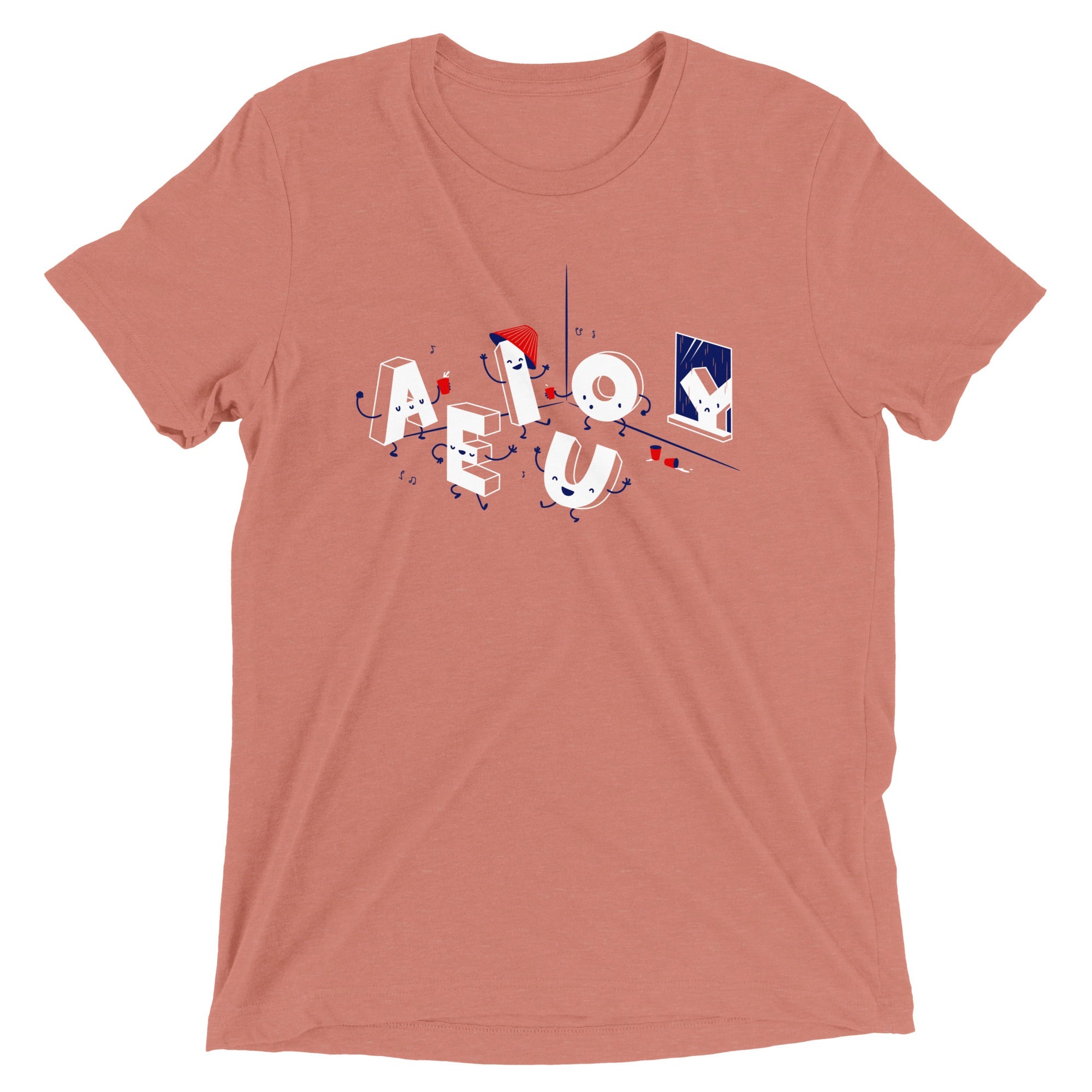 Vowel Party Time Men's Tri-Blend Tee