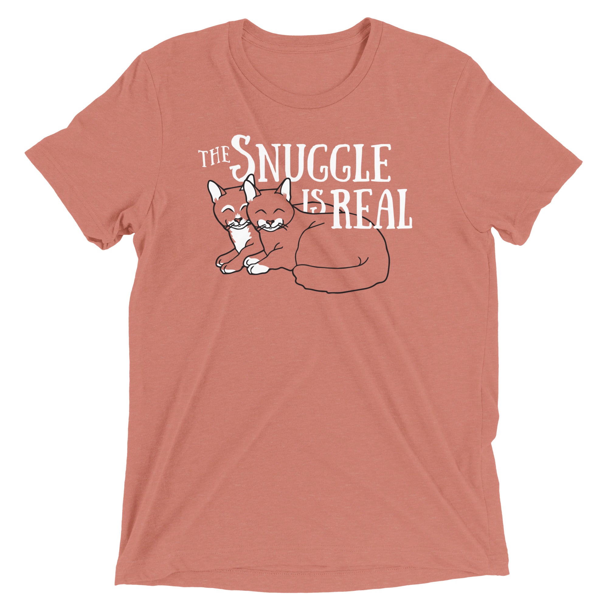 The Snuggle Is Real Men's Tri-Blend Tee