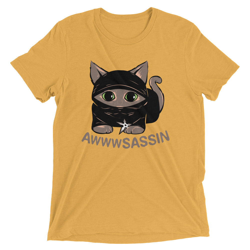 Awwwsassin Men's Tri-Blend Tee