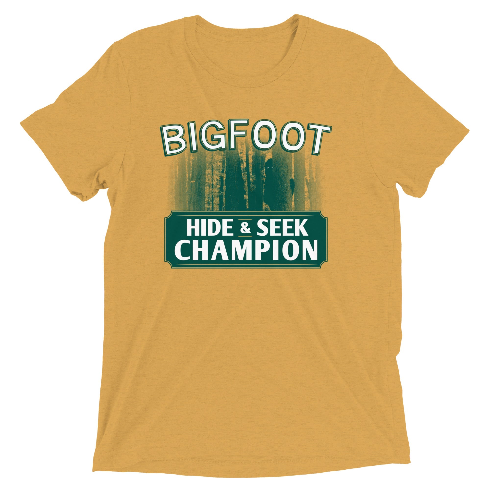 Bigfoot Hide And Seek Champion Men's Tri-Blend Tee
