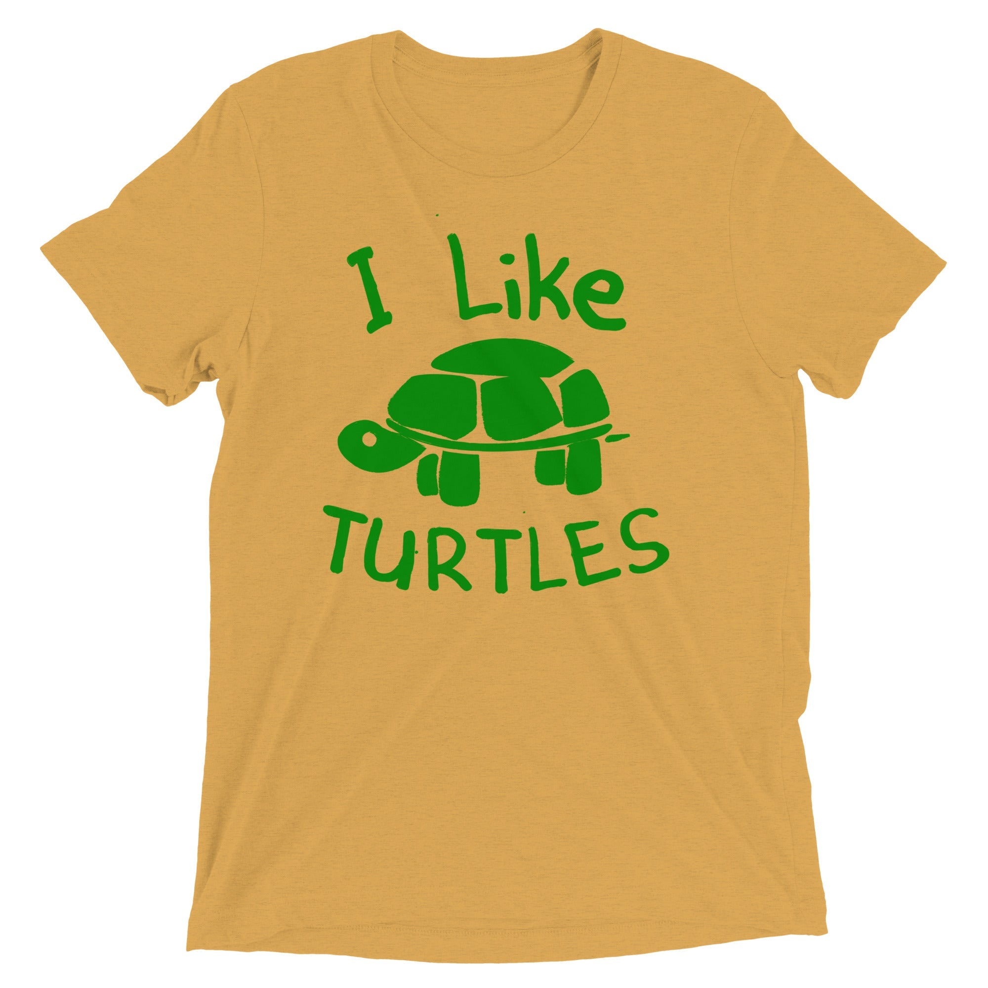 I Like Turtles Men's Tri-Blend Tee