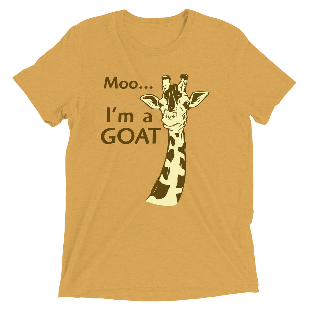 Moo, I'm A Goat Men's Tri-Blend Tee