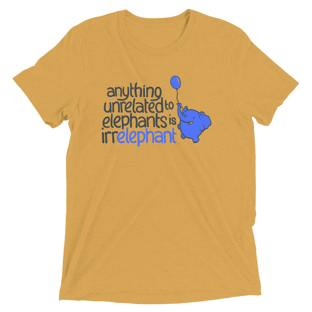 Anything Unrelated Elephants Men's Tri-Blend Tee