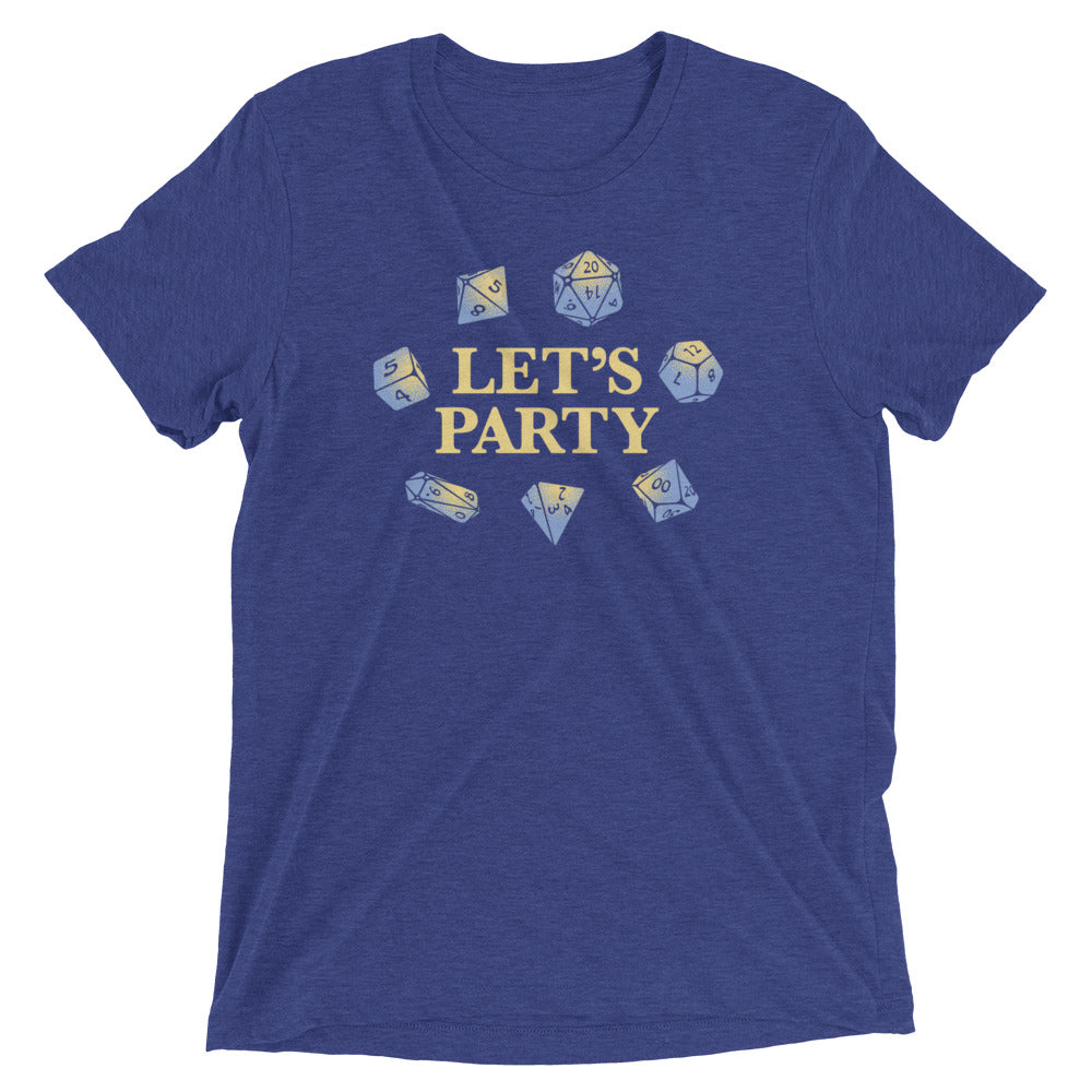 Let's Party Dice Men's Tri-Blend Tee