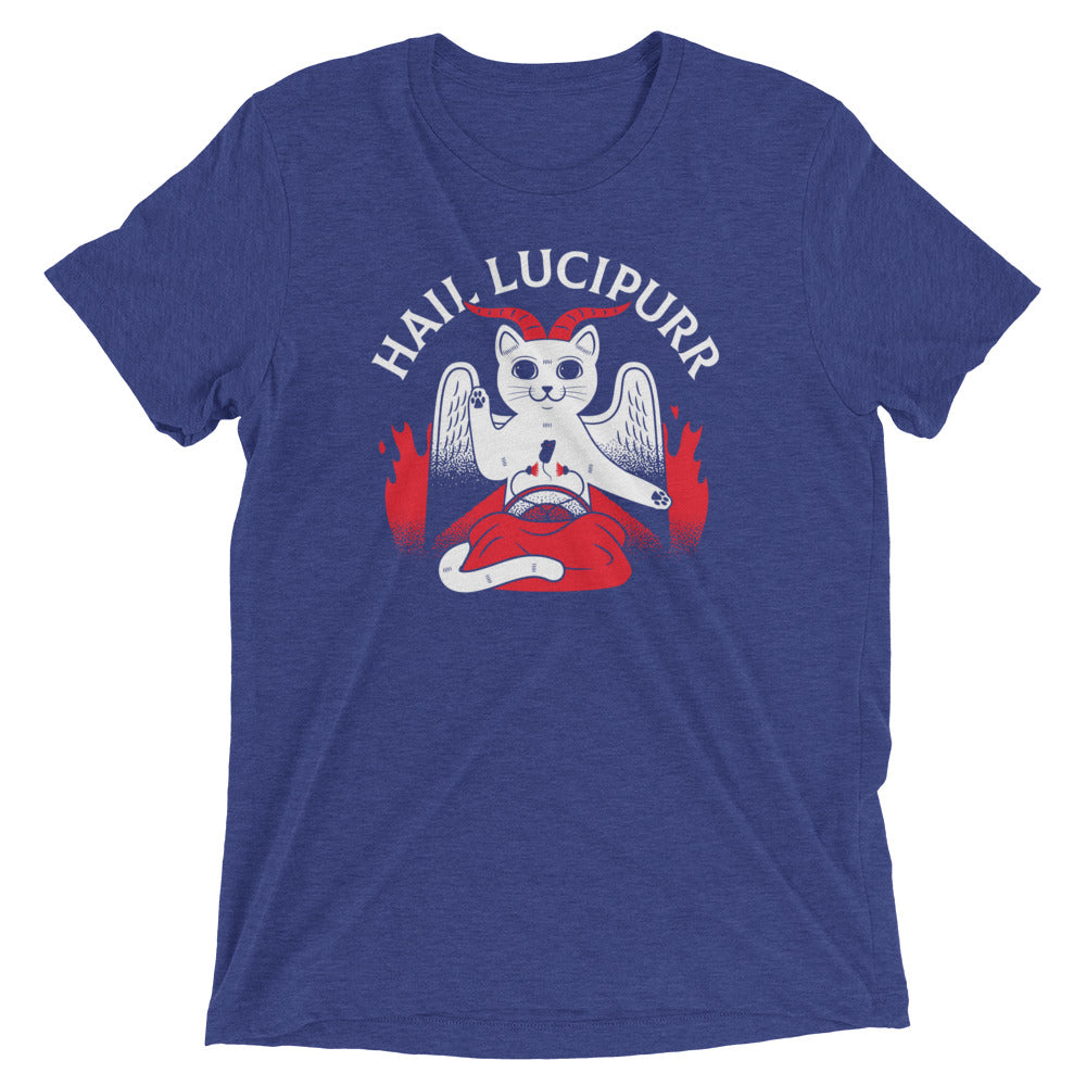 Hail Lucipurr Men's Tri-Blend Tee