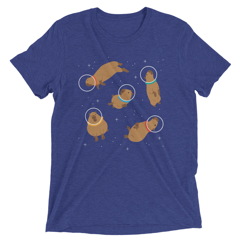 Capybaras In Space Men's Tri-Blend Tee